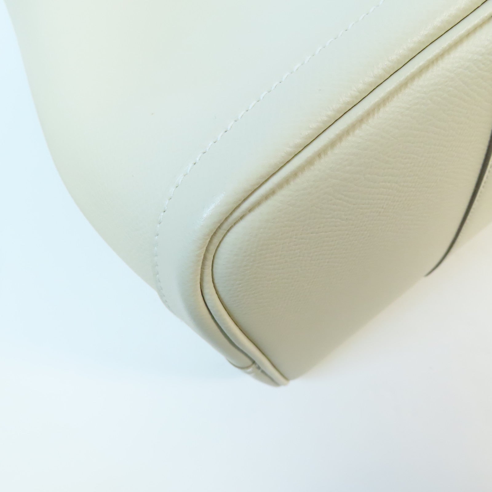 HERMES Epsom皮革Garden Party PM銀扣手挽袋Nata