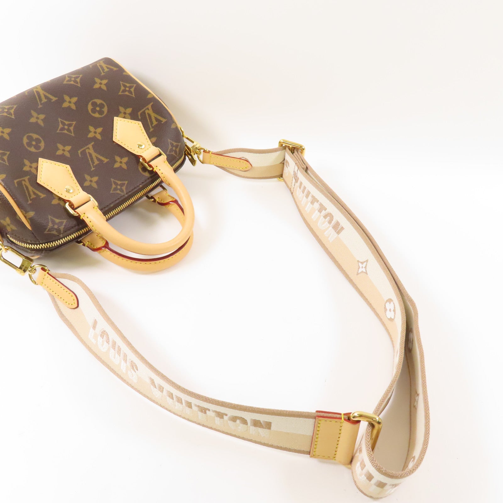 LOUIS VUITTON Monogram Speedy Bandoulière 20金扣手挽肩背兩用袋