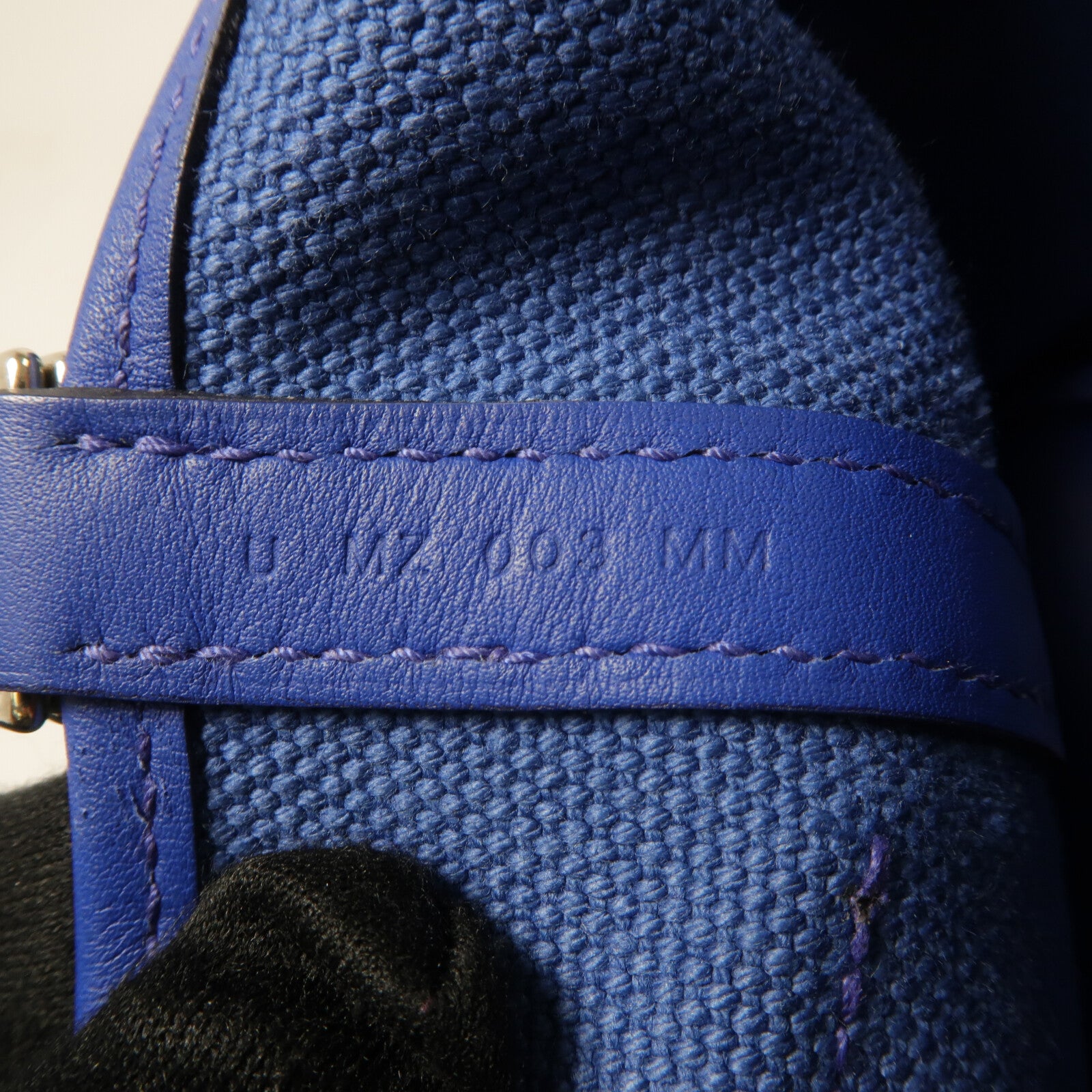 HERMES 帆布/Swift皮革Picotin PM手挽袋Blue Royal/Egee