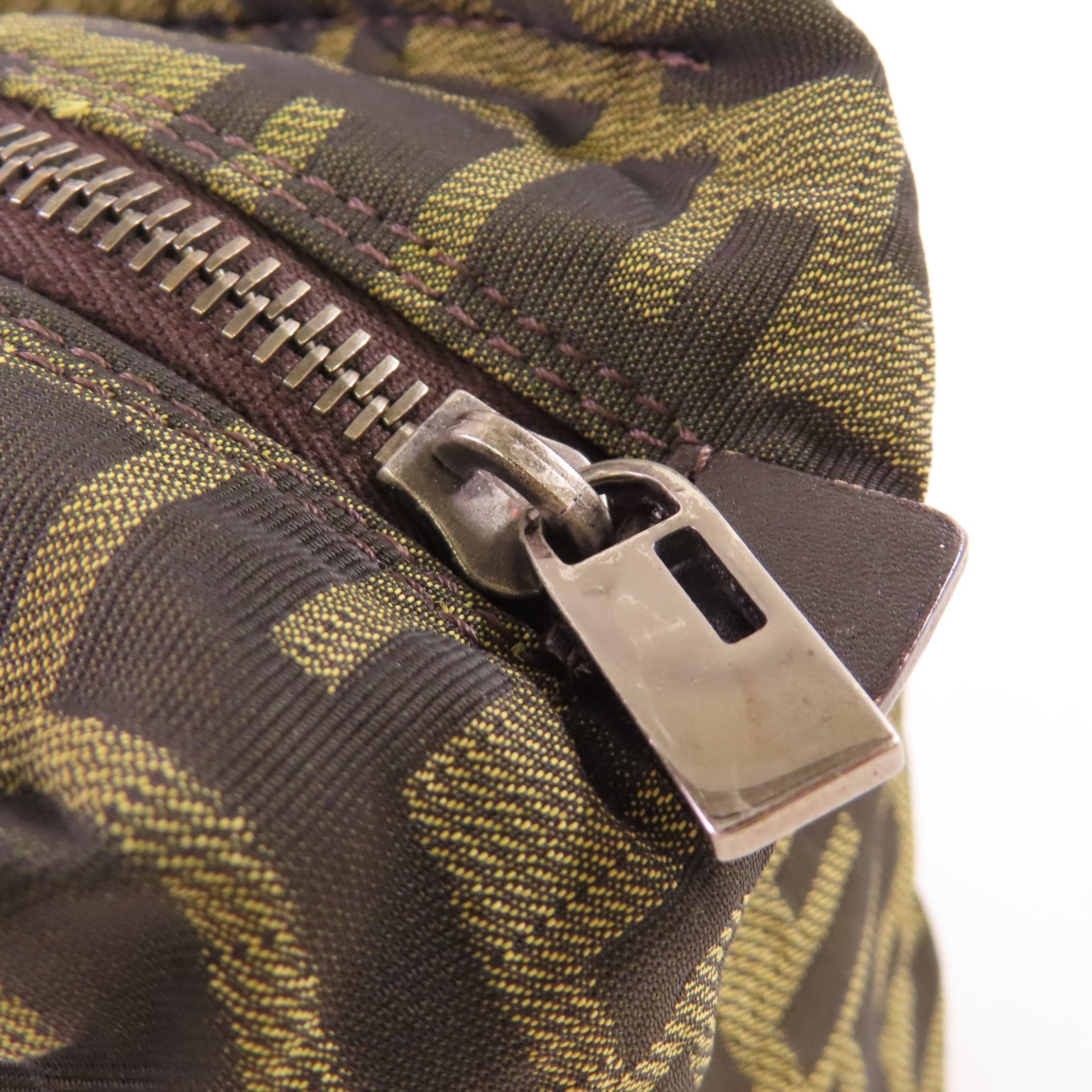 FENDI 帆布Zucchino Handbag手挽袋啡色