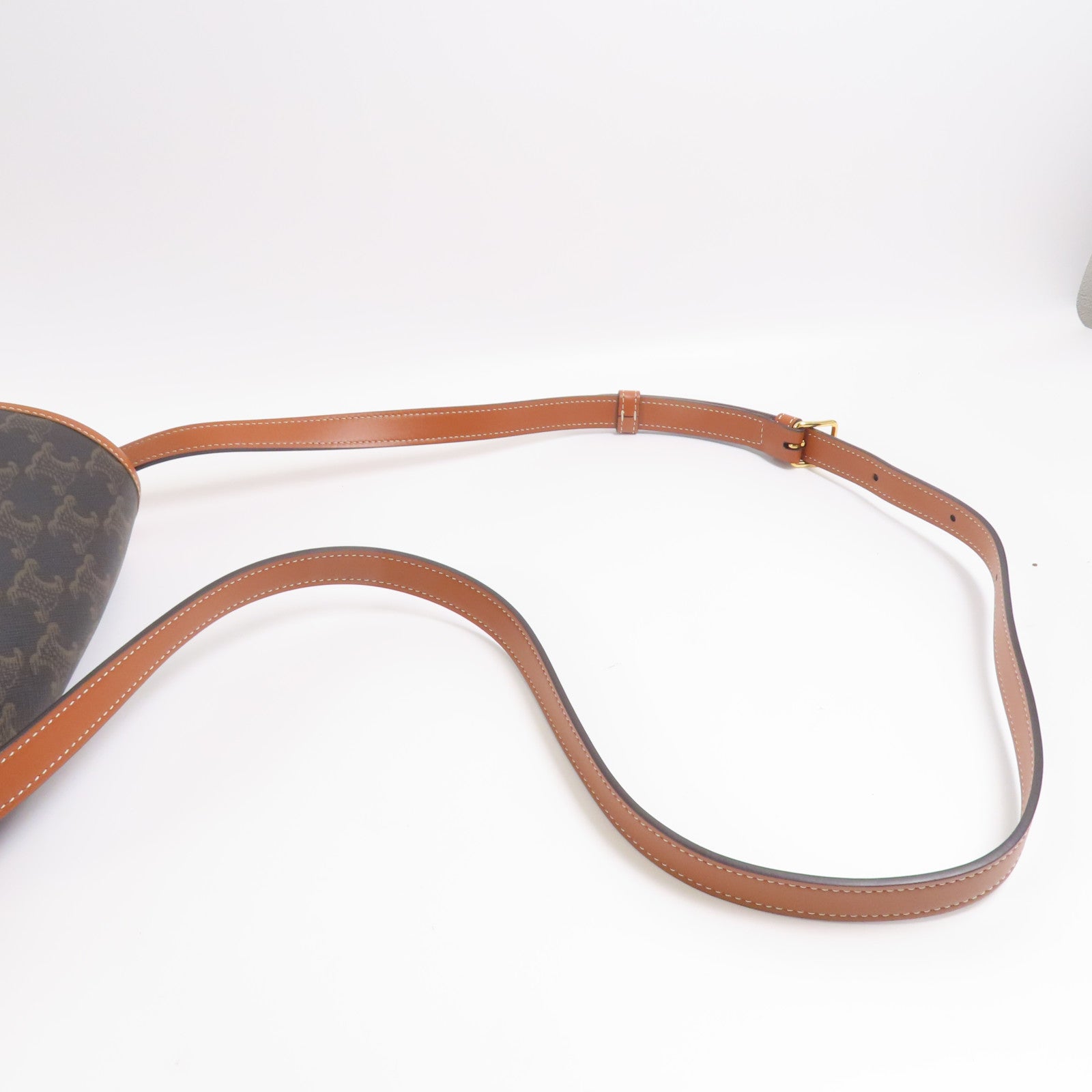 CELINE 塗層帆布Shoulder Bag金扣肩背袋