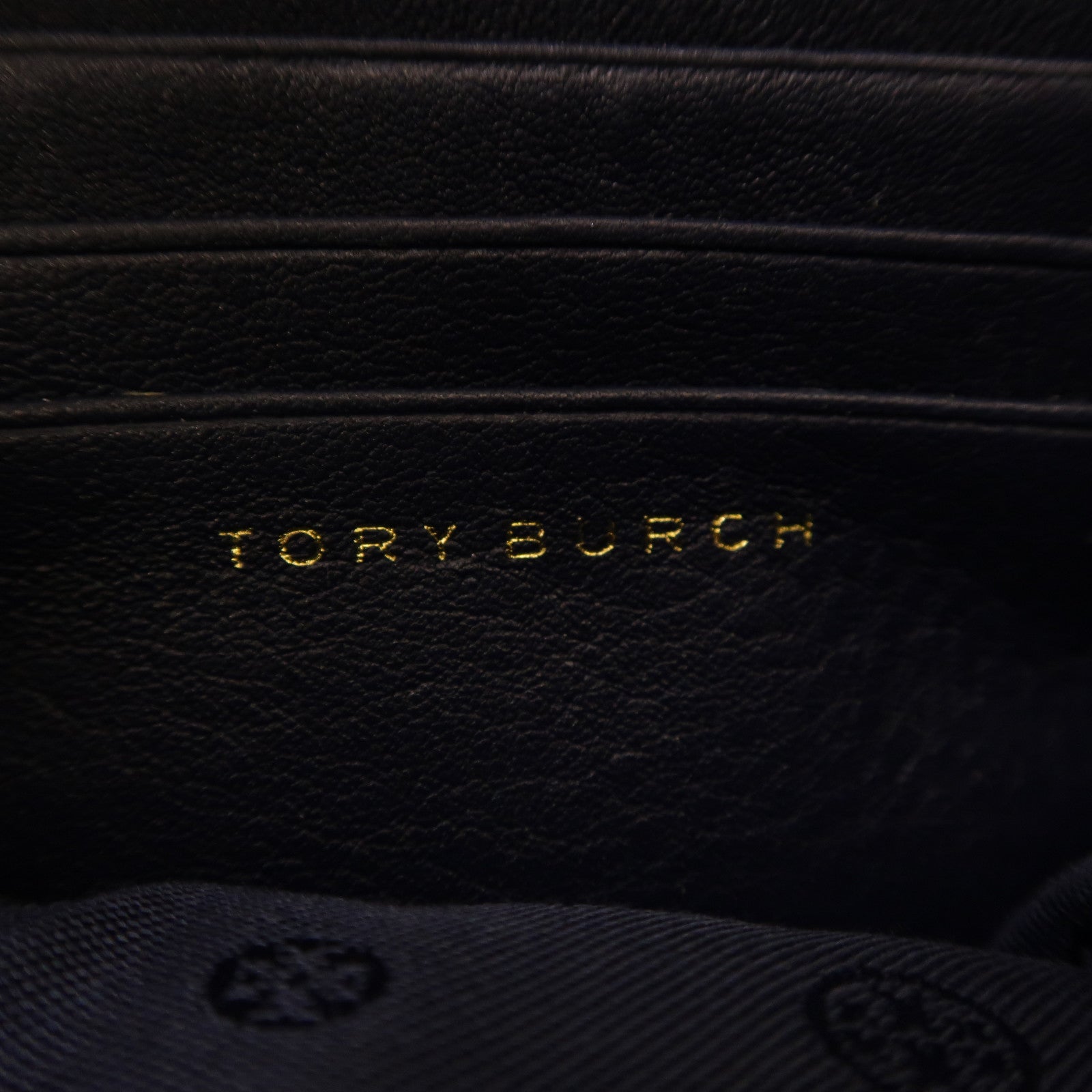 Tory Burch 牛皮皮革Chain Shoulder Bag金扣肩背袋深藍色