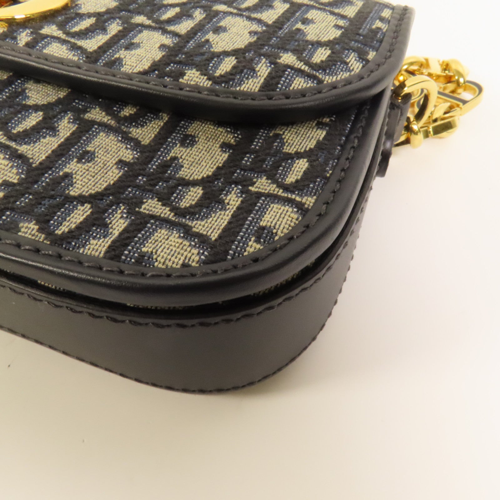 Dior 帆布Small 30 Montaigue Avenut Bag金扣肩背袋