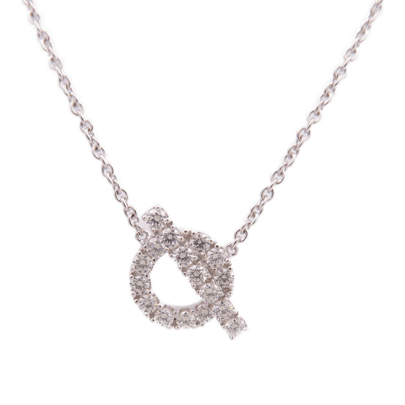HERMES 【激減優惠】18K白金Finesse Pendant鑽石項鍊