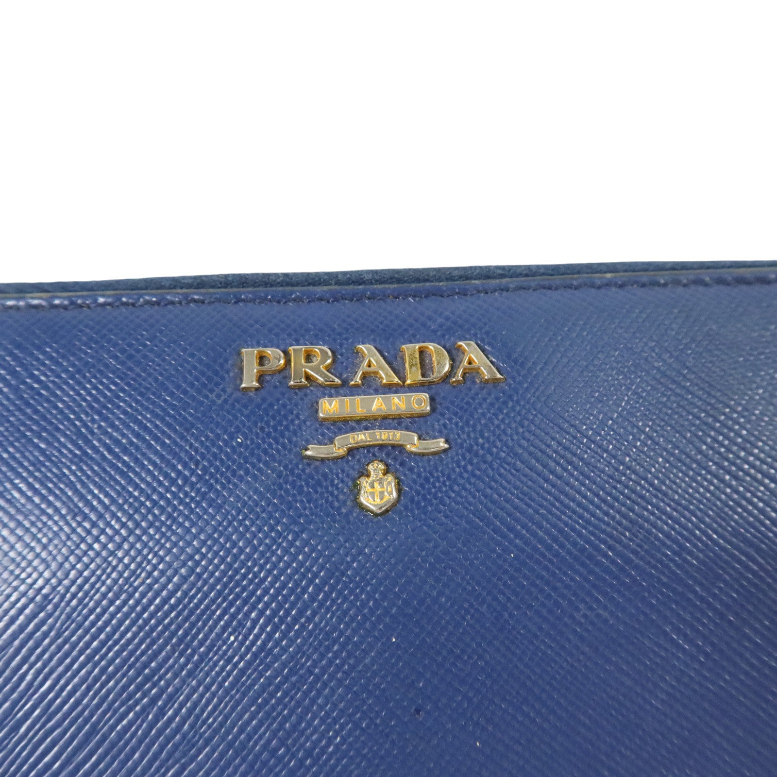 PRADA Saffiano皮革Zipper Long Wallet金扣長錢包