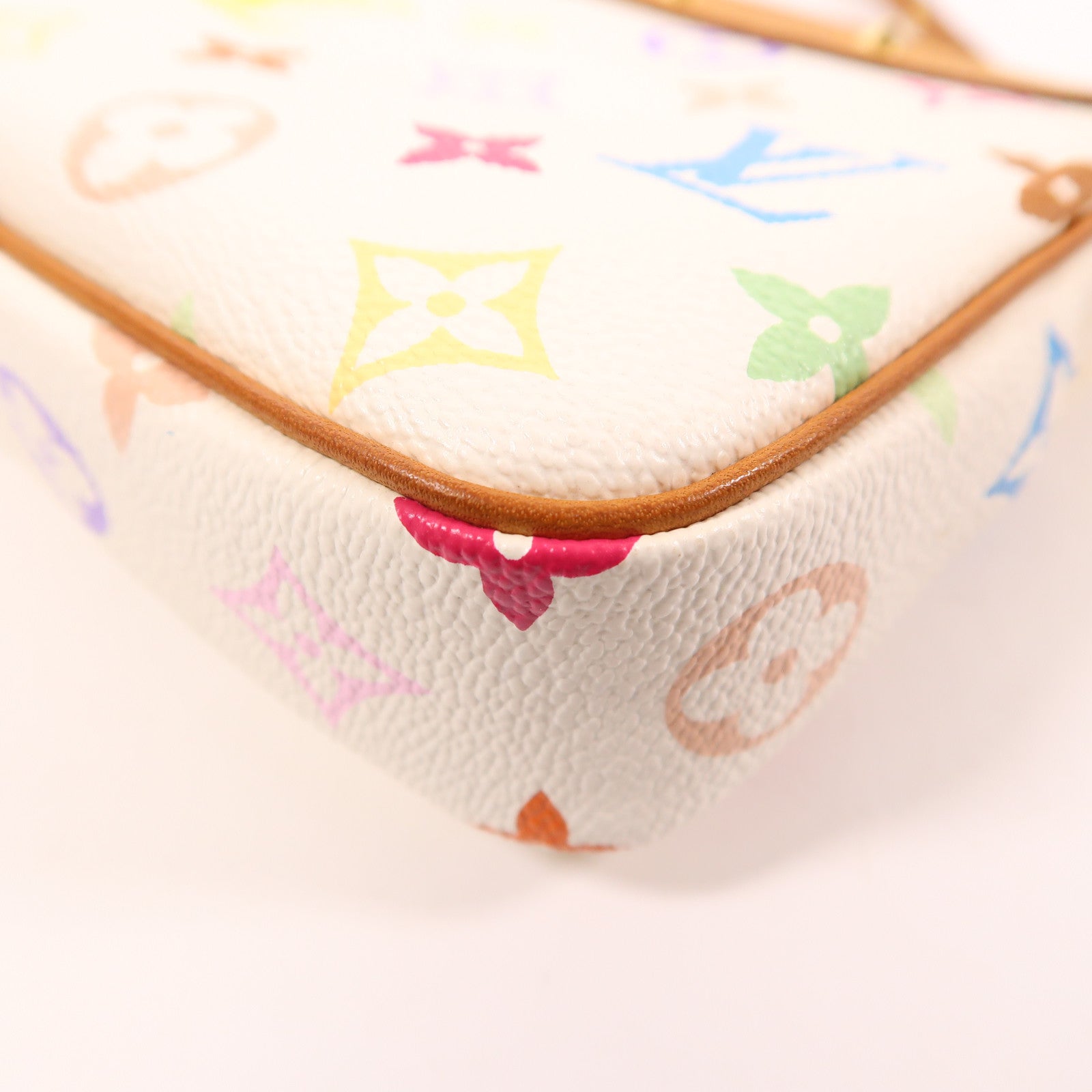 LOUIS VUITTON Monogram Multicolore Pochette Accessoires金扣手挽肩背兩用袋