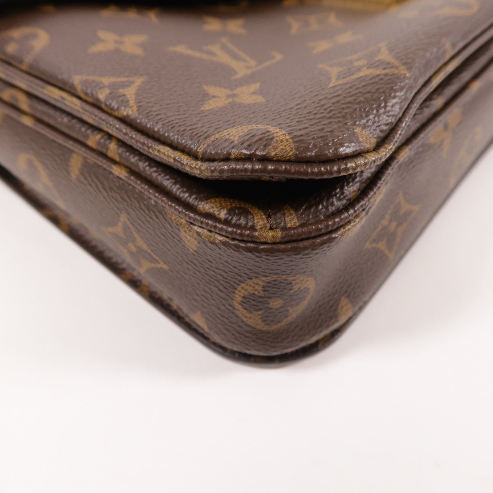 LOUIS VUITTON Monogram Pochette Metis MM金扣手挽肩背兩用袋棕色