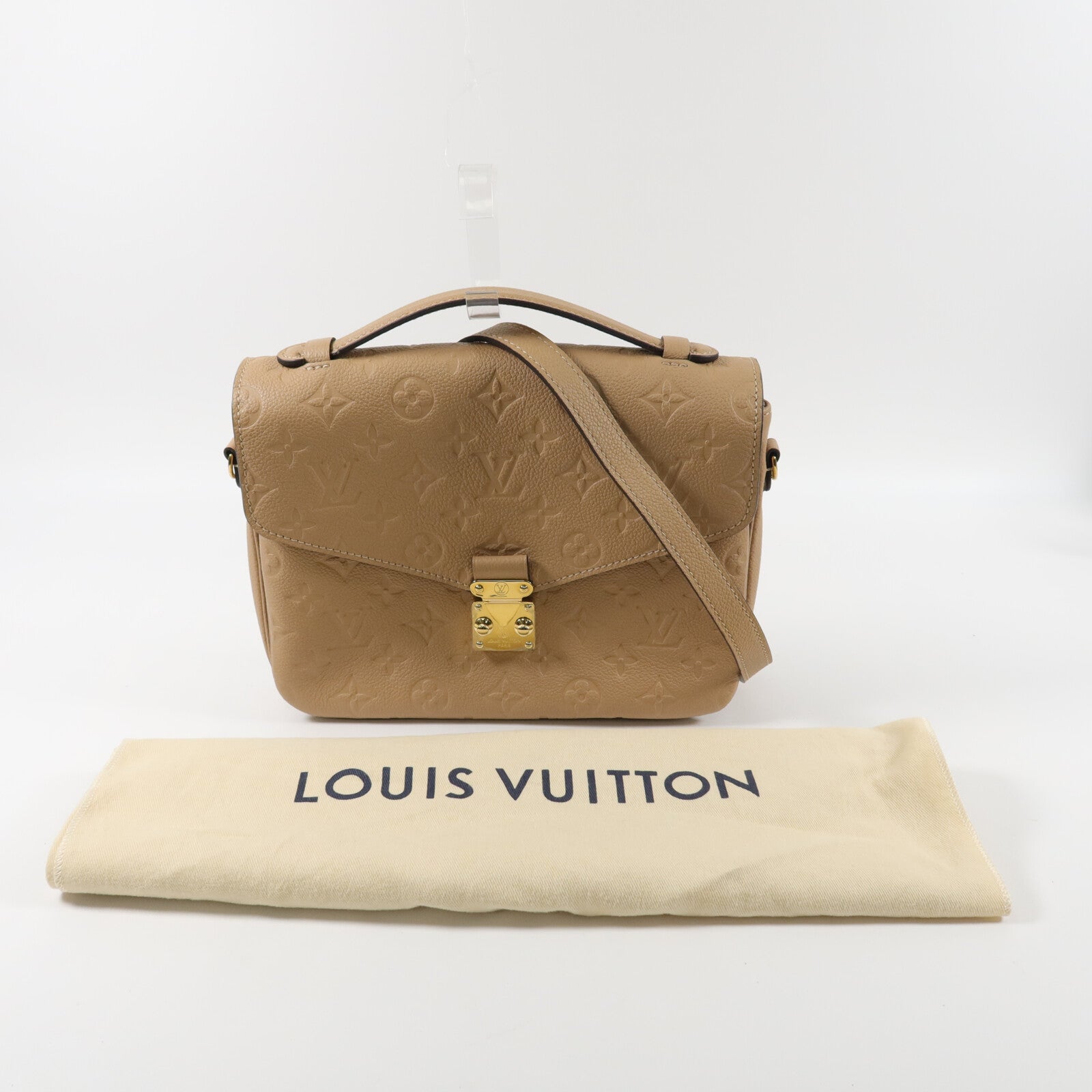 LOUIS VUITTON Monogram Empreinte Pochette Metis手挽肩背兩用袋