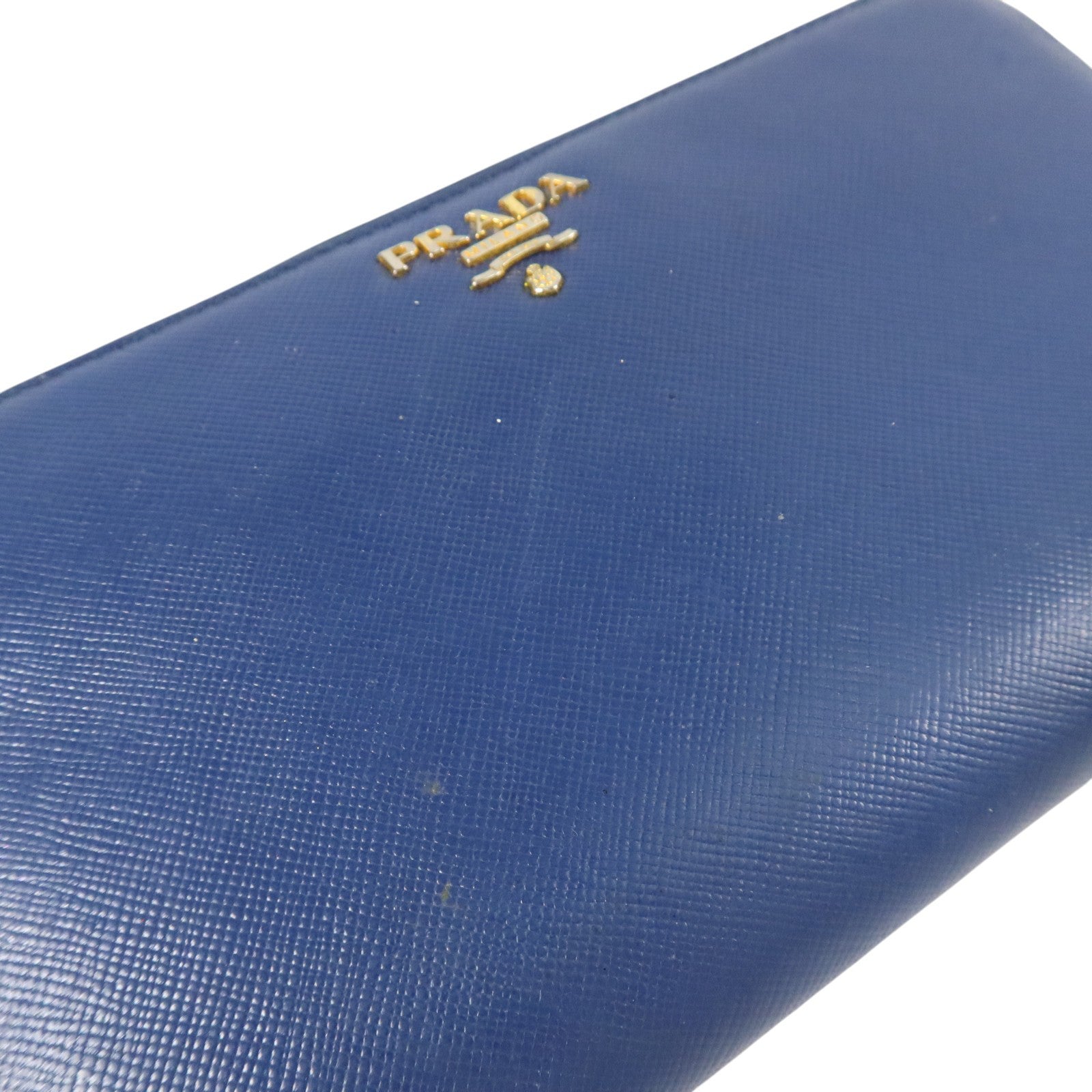 PRADA Saffiano皮革Zipper Long Wallet金扣長錢包