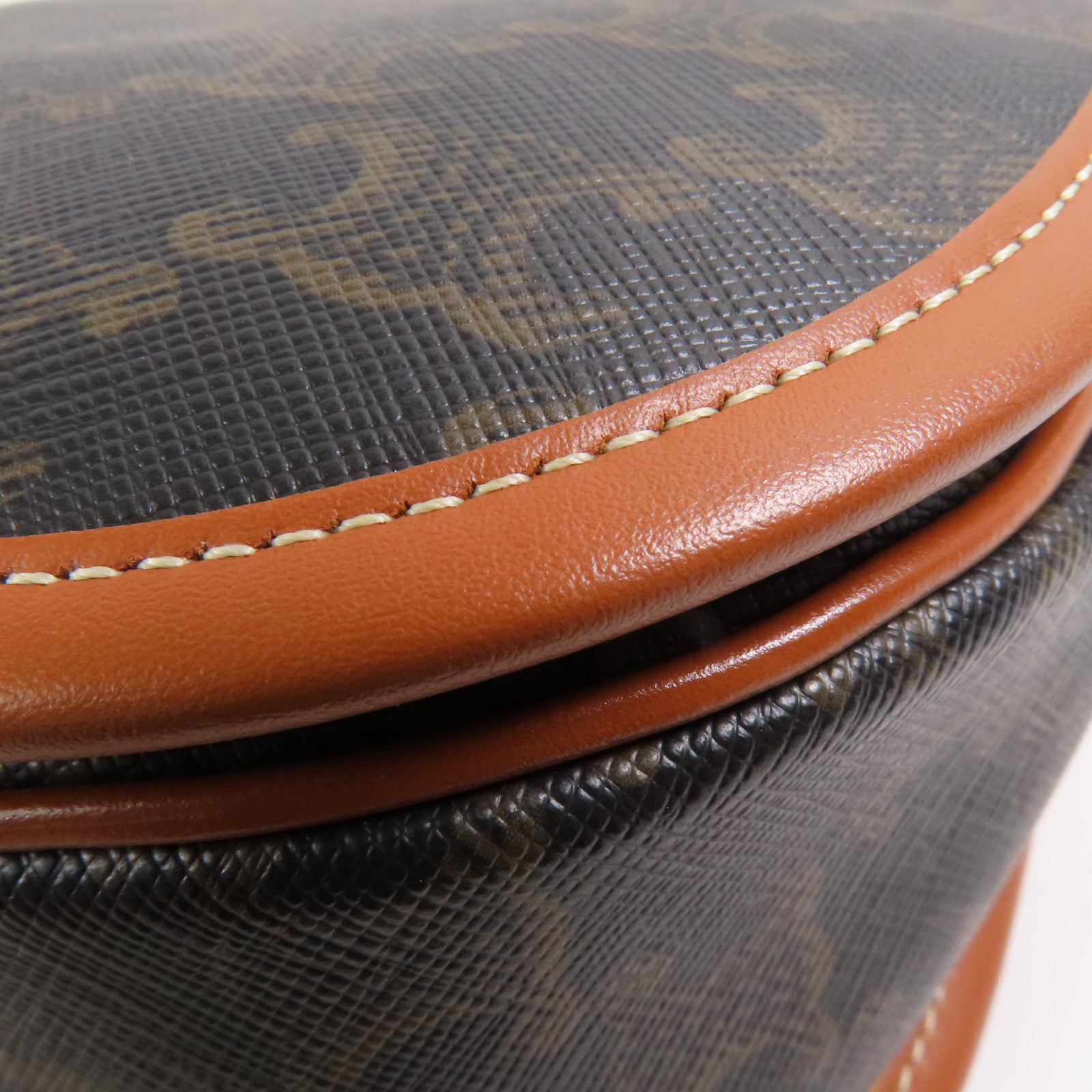 CELINE 塗層帆布Shoulder Bag金扣肩背袋