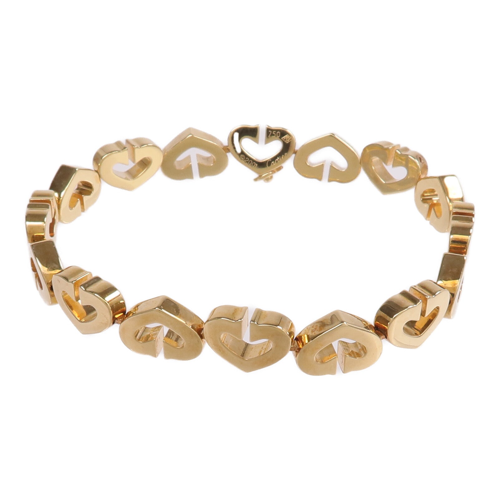 CARTIER 18K黃金Heart Bracelet手鏈