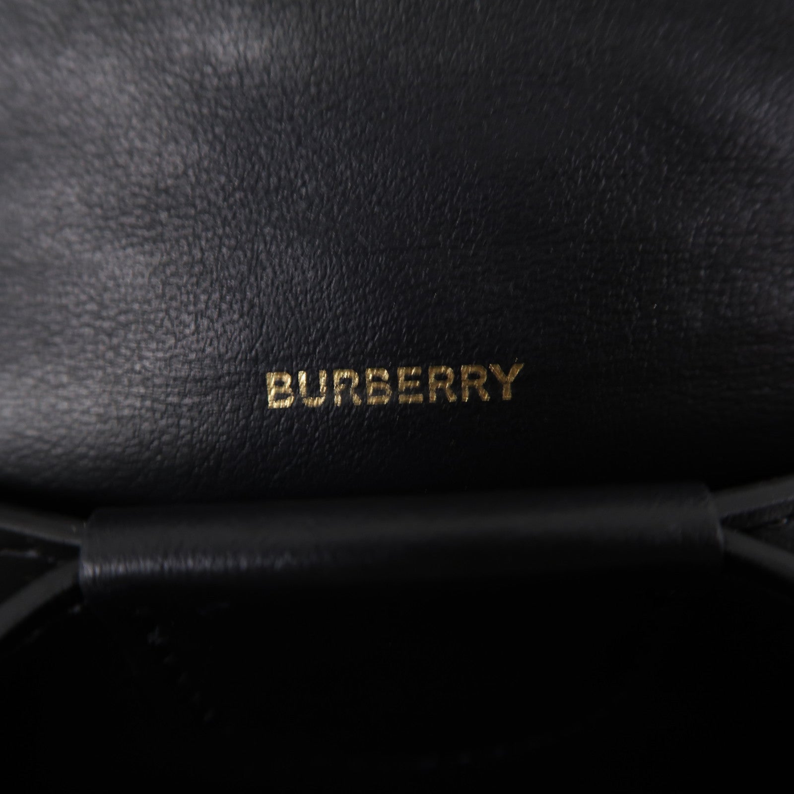 BURBERRY 牛皮皮革Card Case金扣卡片套黑色