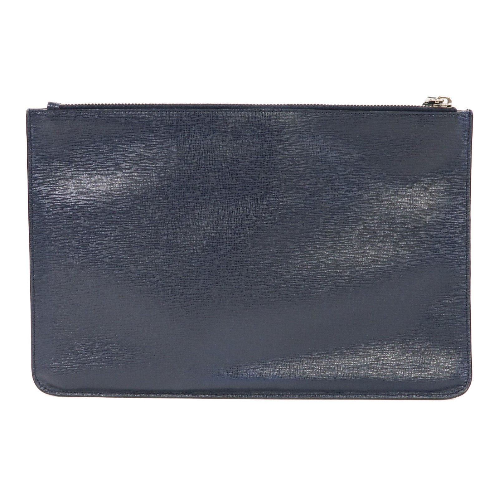 FENDI 【激減優惠】牛皮皮革Monster Clutch Bag銀扣手拿包藍色/紅色/銀色