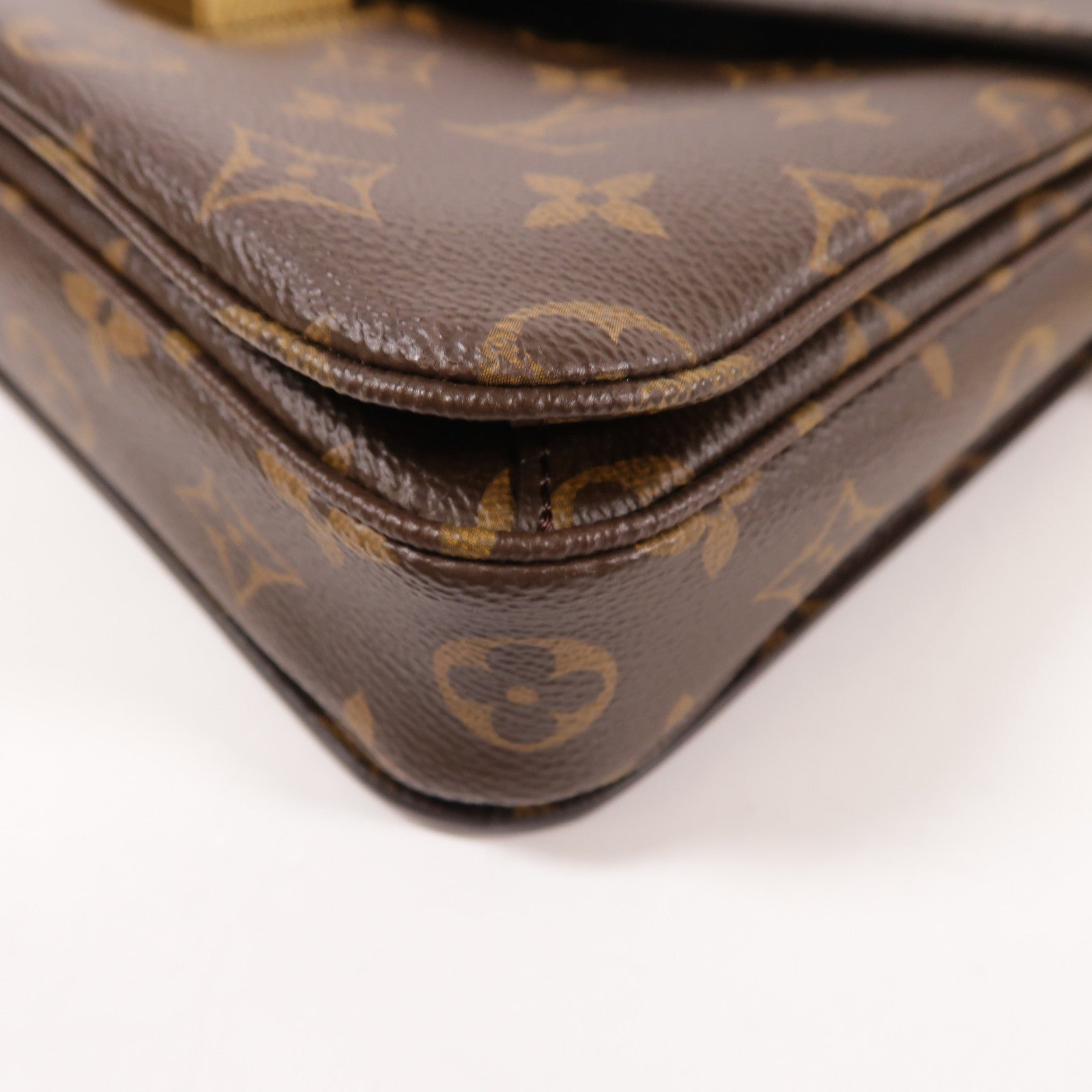 LOUIS VUITTON Monogram Pochette Metis MM金扣手挽肩背兩用袋棕色