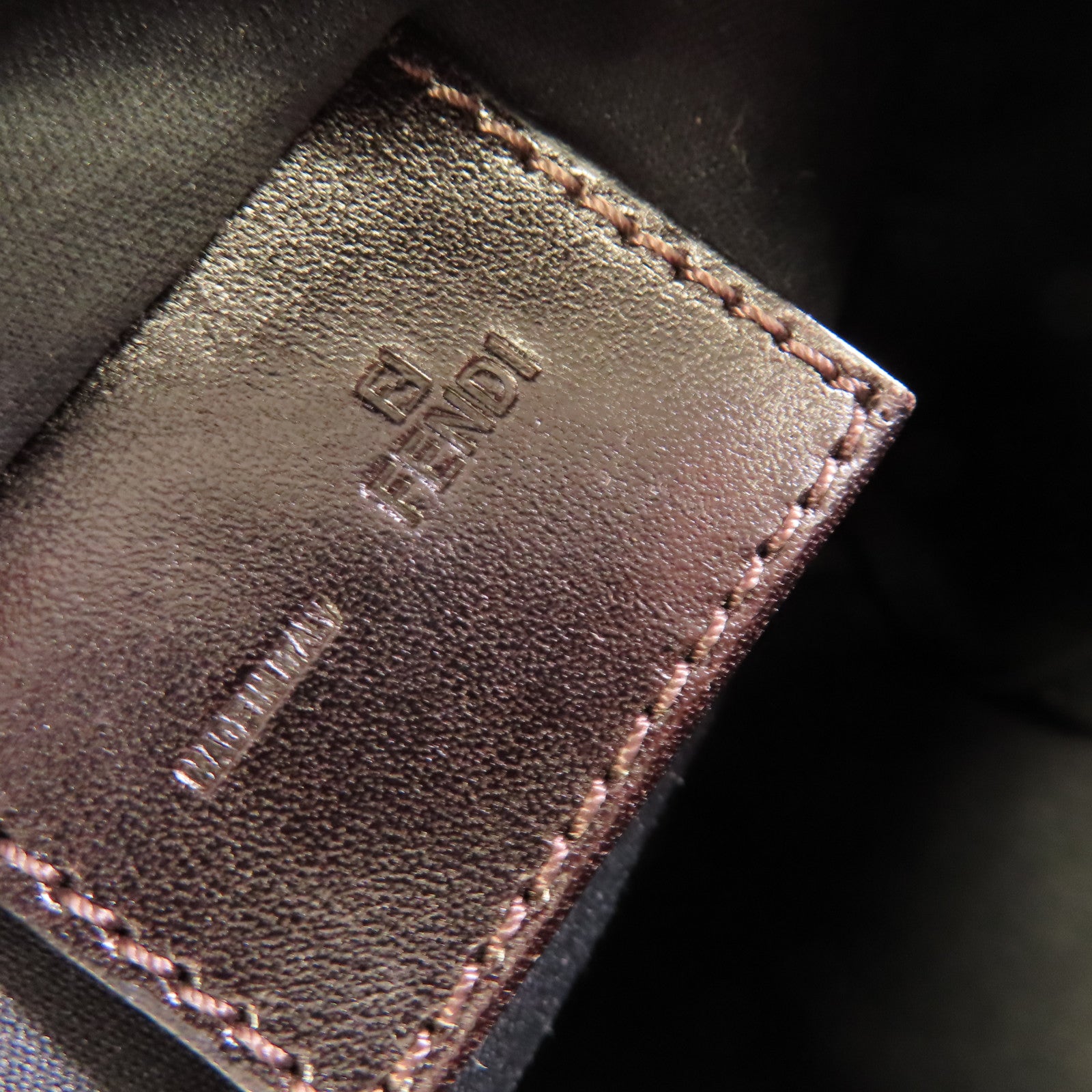 FENDI 帆布Zucchino Handbag手挽袋啡色