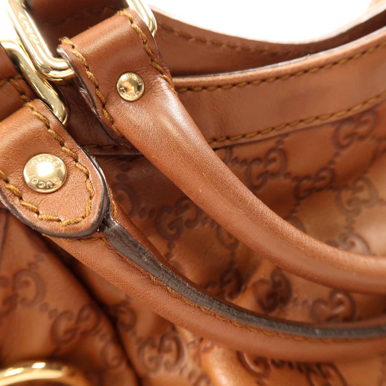 GUCCI 牛皮皮革Shoulder Bag金扣肩背袋