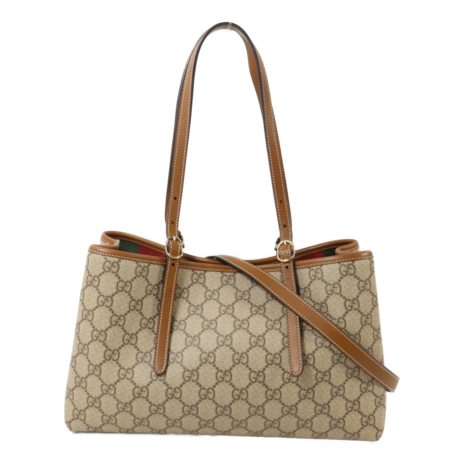 GUCCI 塗層帆布GG Emblem Medium Tote bag手挽肩背兩用袋