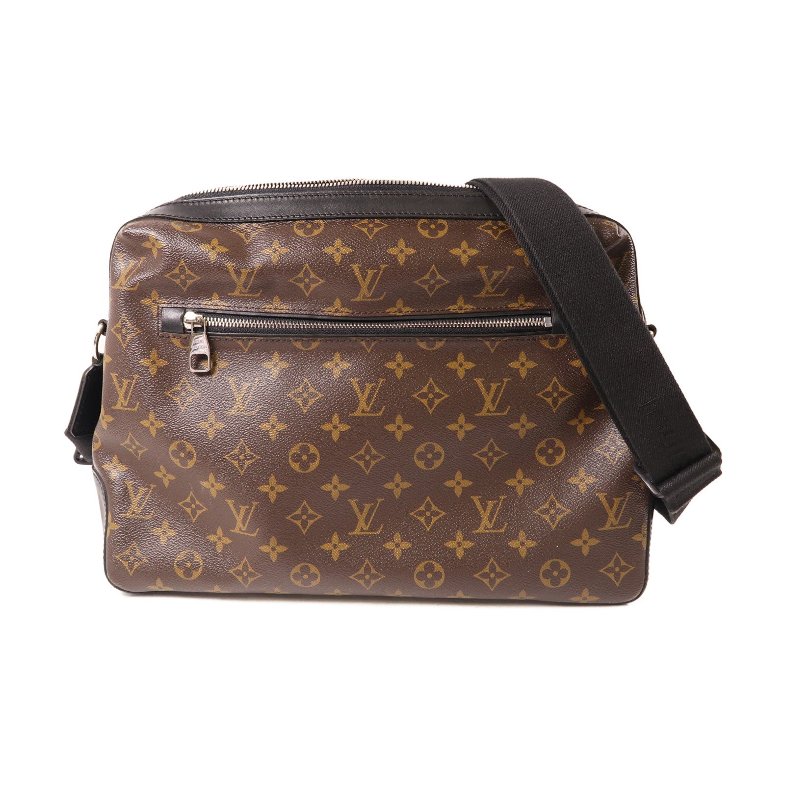 LOUIS VUITTON Monogram Macassar Torres銀扣斜孭袋啡色