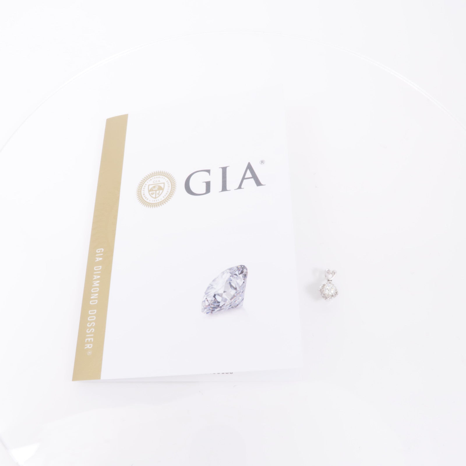 JEWELRY 18K白金Pendant鑽石吊墜