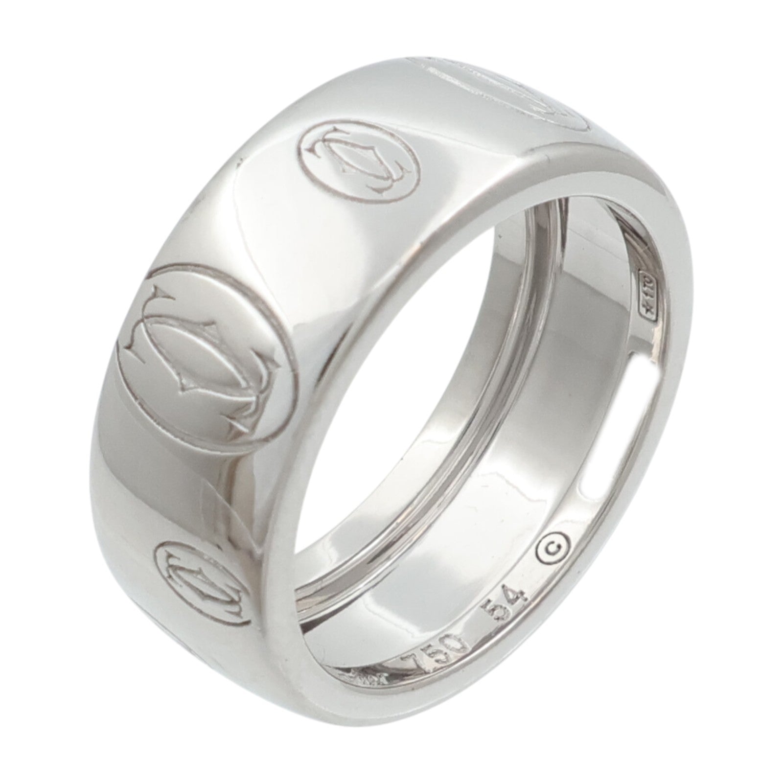 CARTIER 18K白金Happy Birthday戒指