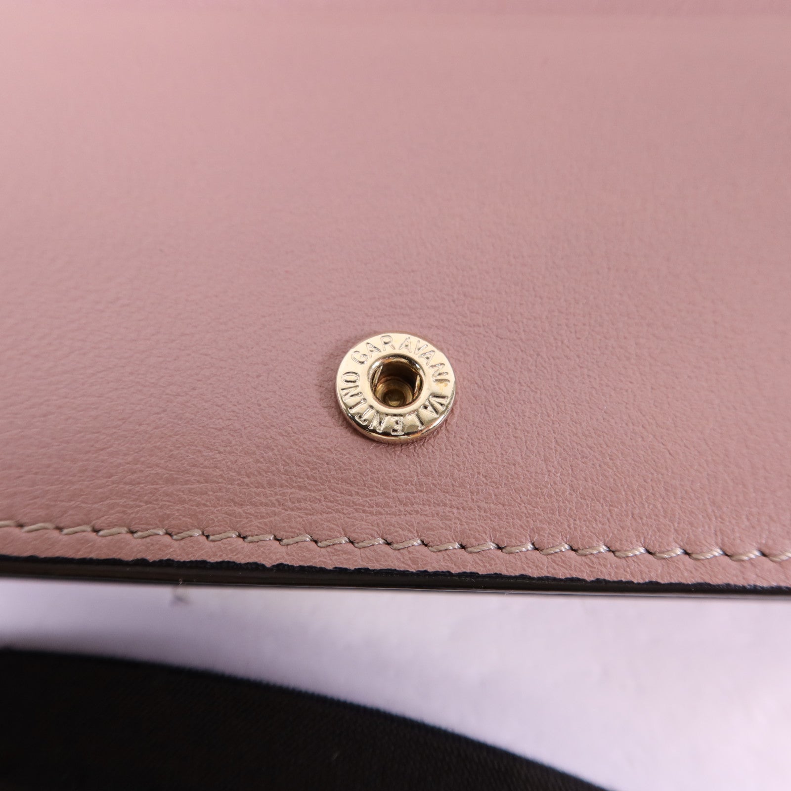 Valentino 牛皮皮革Bifold Wallet金扣錢包