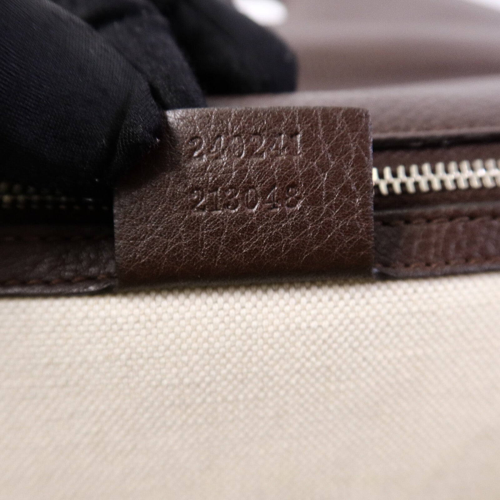 GUCCI 帆布Bamboo Top Handle手挽肩背兩用袋