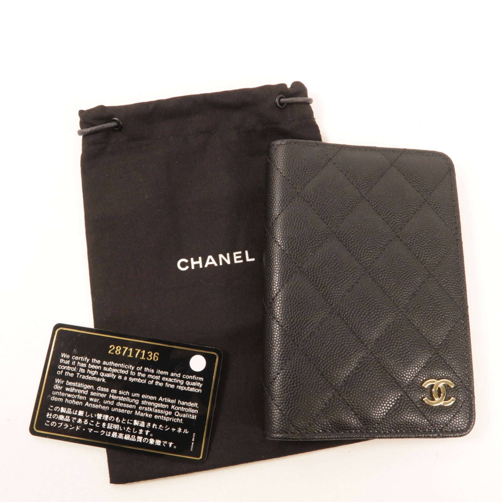 CHANEL 牛皮皮革Passport Holder護照套
