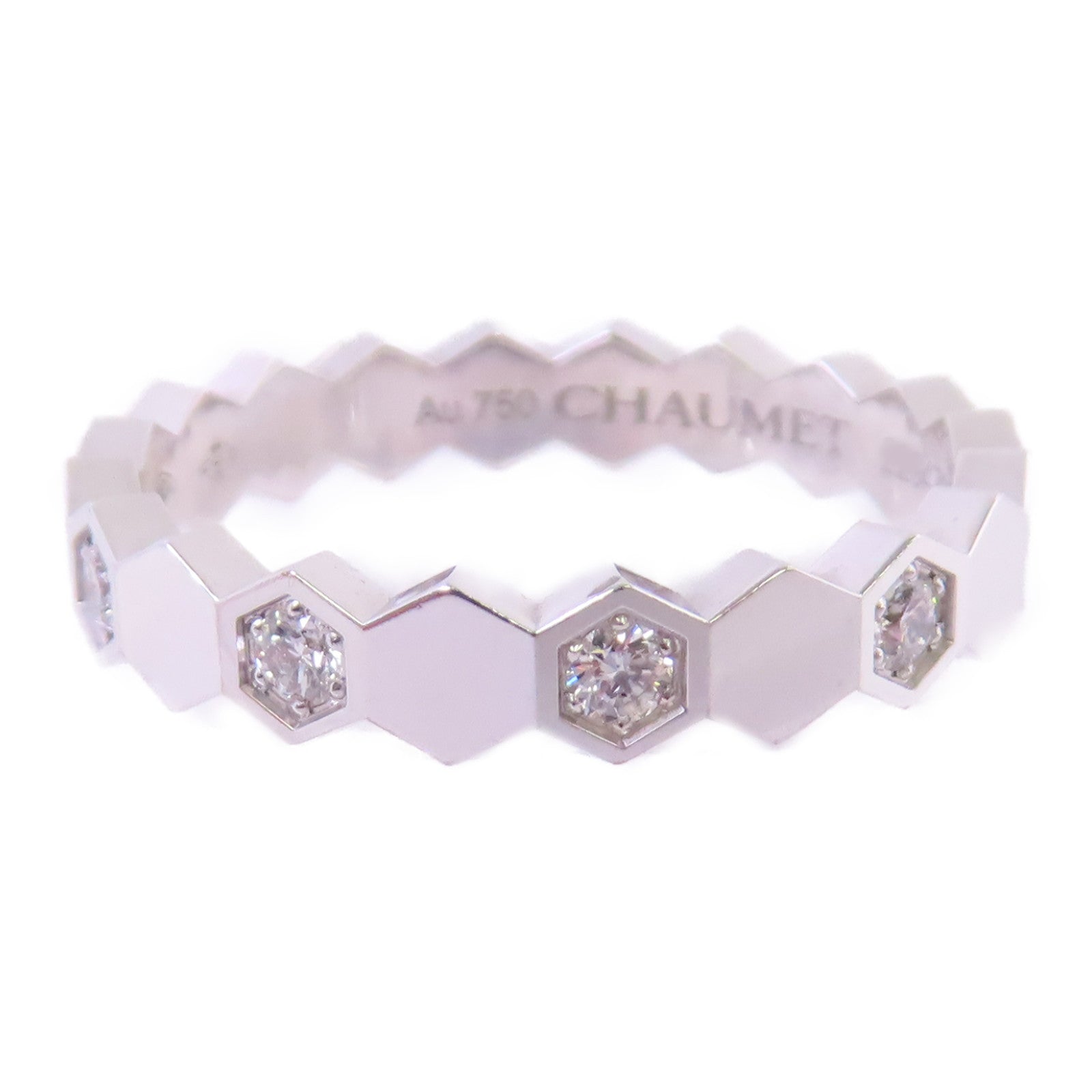 Chaumet 18K白金/鑽石Bee De Chaumet Diamond Ring戒指Chaumet#57/US#8
