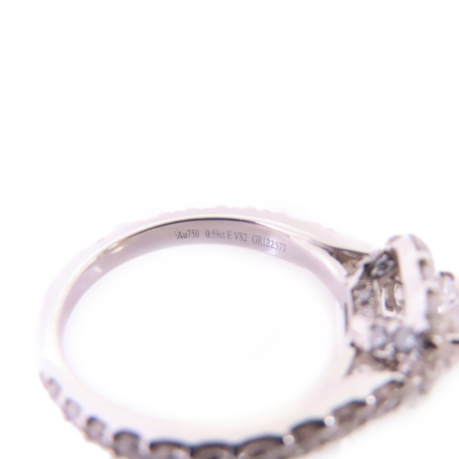 GRAFF 【激減優惠】18K白金/ 0.59ct鑽石Diamond Ring戒指US#4.75