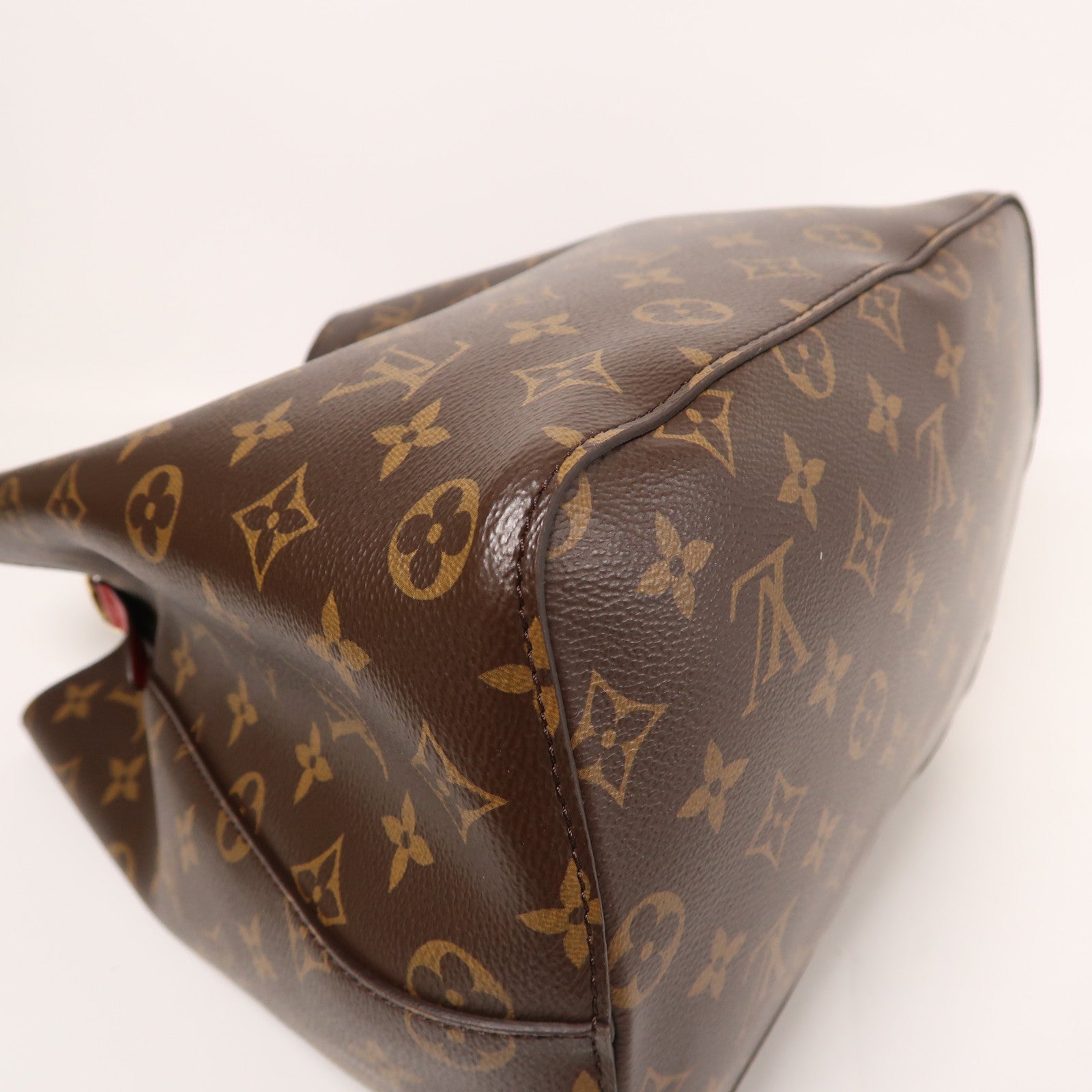 LOUIS VUITTON GHW Neo Noe Bucket Bag Shoulder Handbag M44021 Monogram Coquelicot