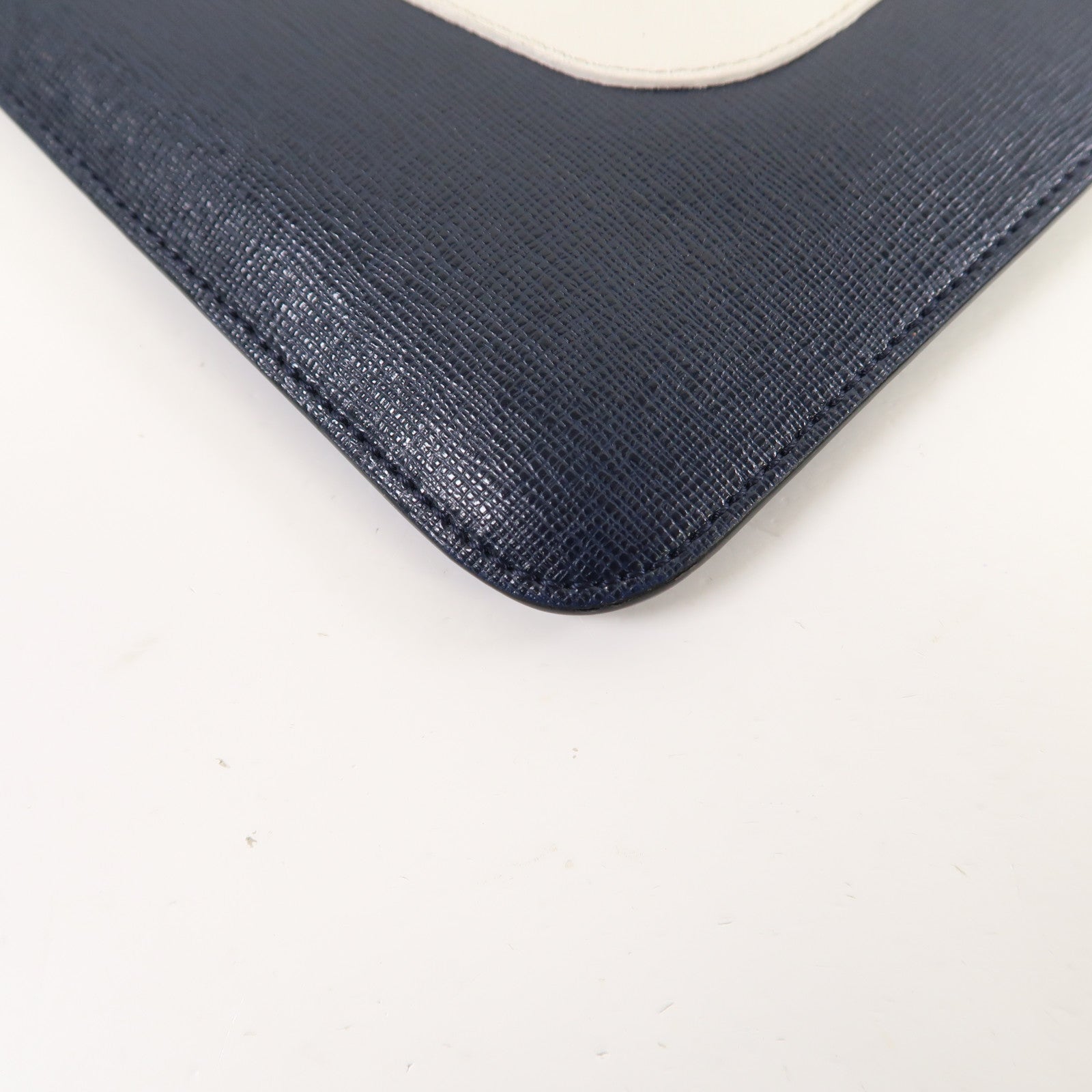 FENDI 【激減優惠】牛皮皮革Monster Clutch Bag銀扣手拿包藍色/紅色/銀色