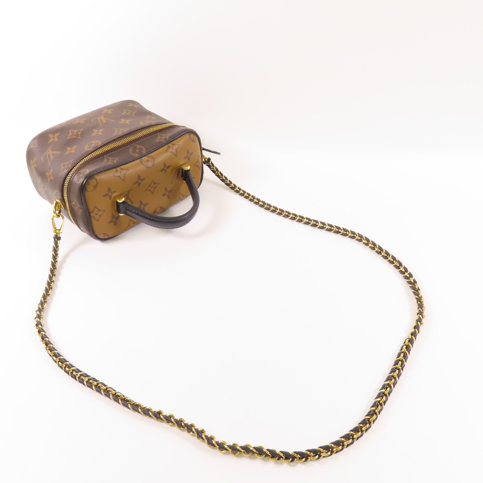 LOUIS VUITTON LV GHW Vanity PM Bag 2 Way Shoulder Bag M45165 Monogram Reverse