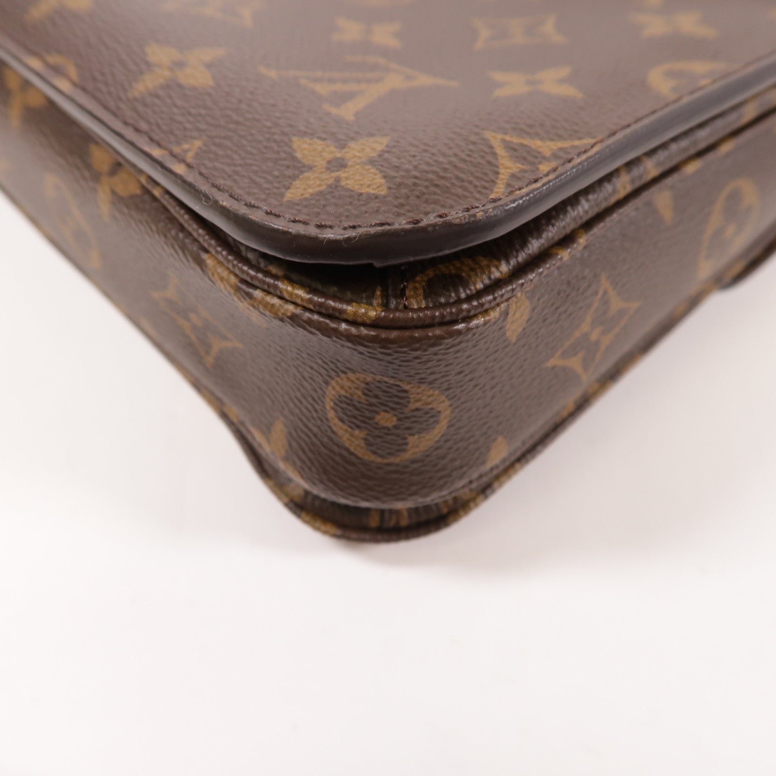 LOUIS VUITTON Monogram Pochette Metis MM金扣手挽肩背兩用袋棕色