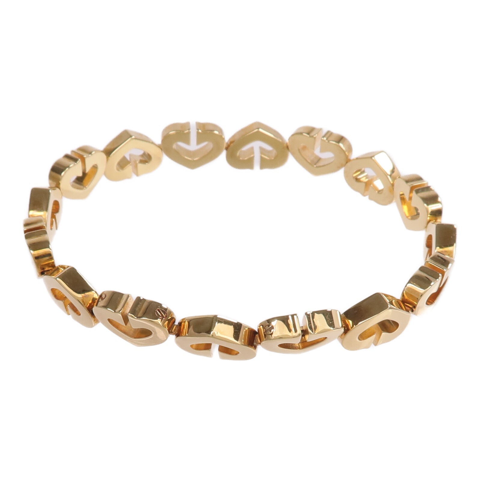 CARTIER 18K黃金Heart Bracelet手鏈