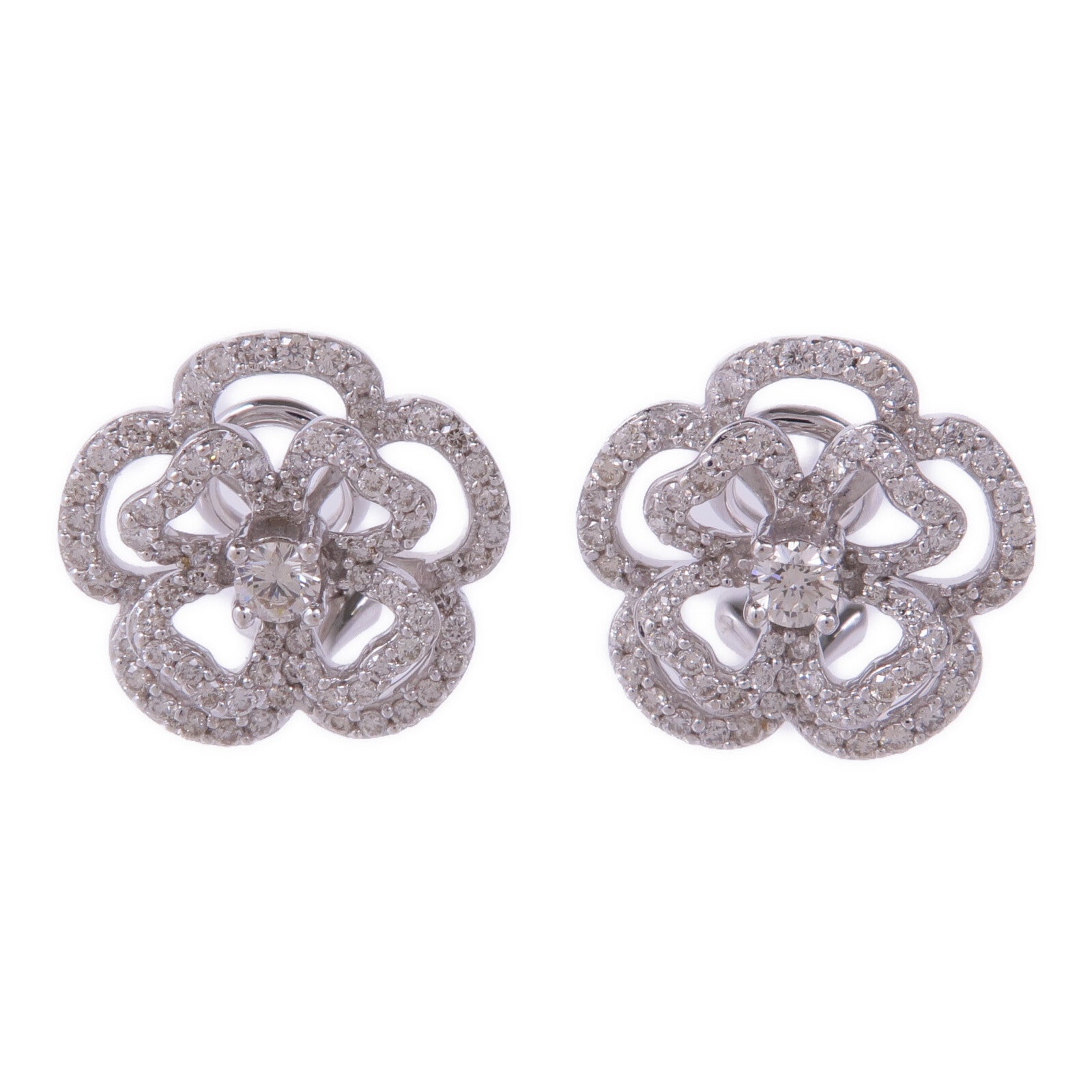 JEWELRY 18K白金Diamond Earrings鑽石耳環
