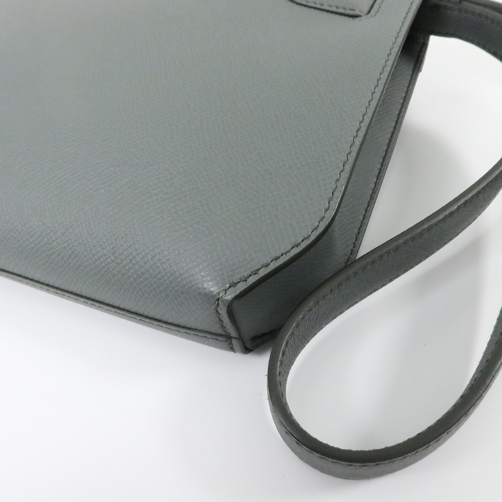 HERMES Epsom皮革Kelly Depeches 25手拿包Vert Amande