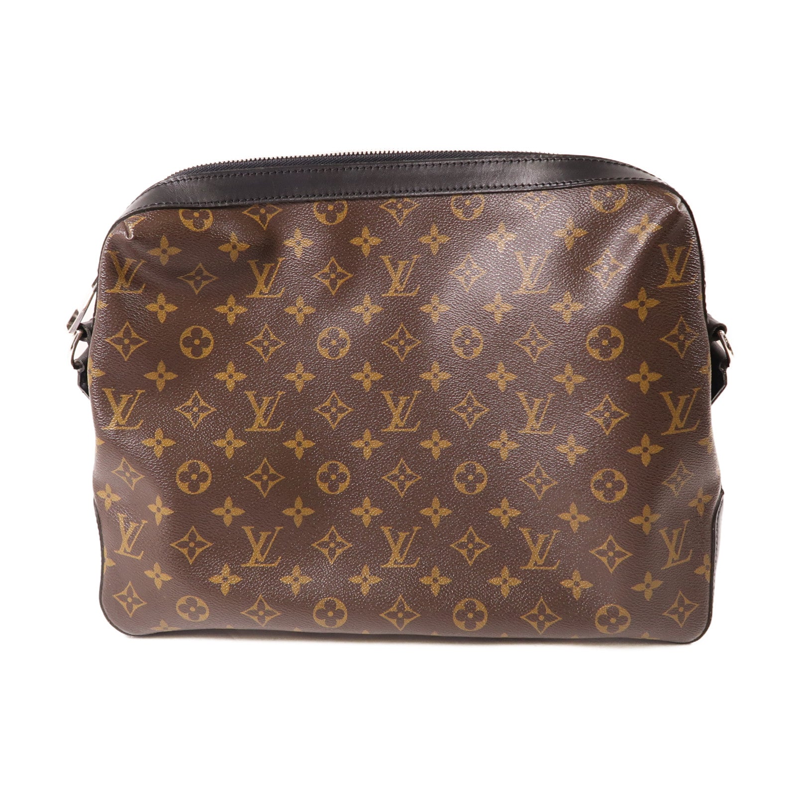 LOUIS VUITTON Monogram Macassar Torres銀扣斜孭袋啡色