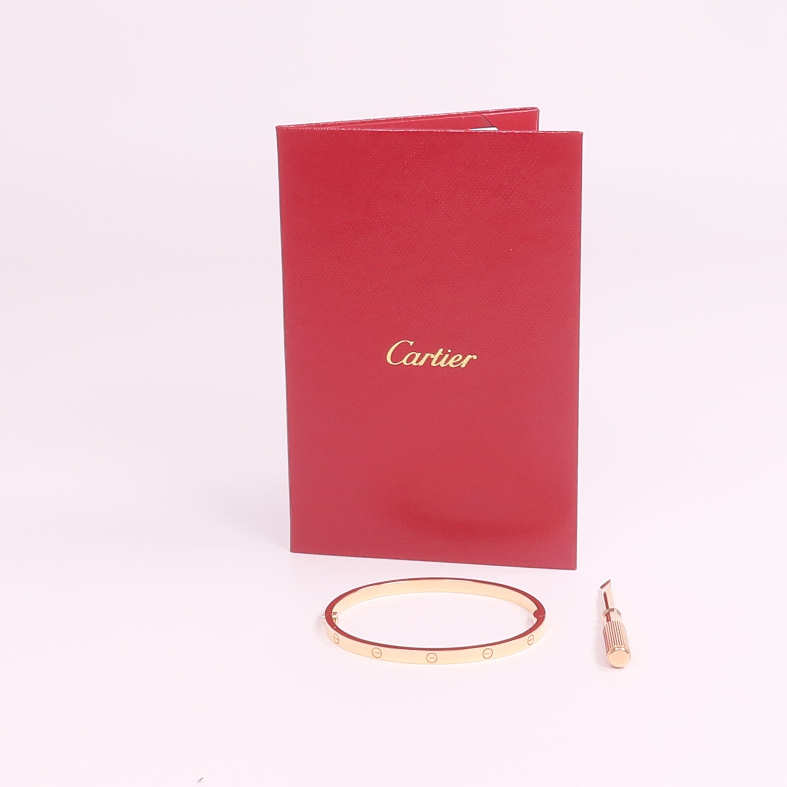 CARTIER 18K玫瑰金Love Bracelet Small Model手鐲CARTIER#16
