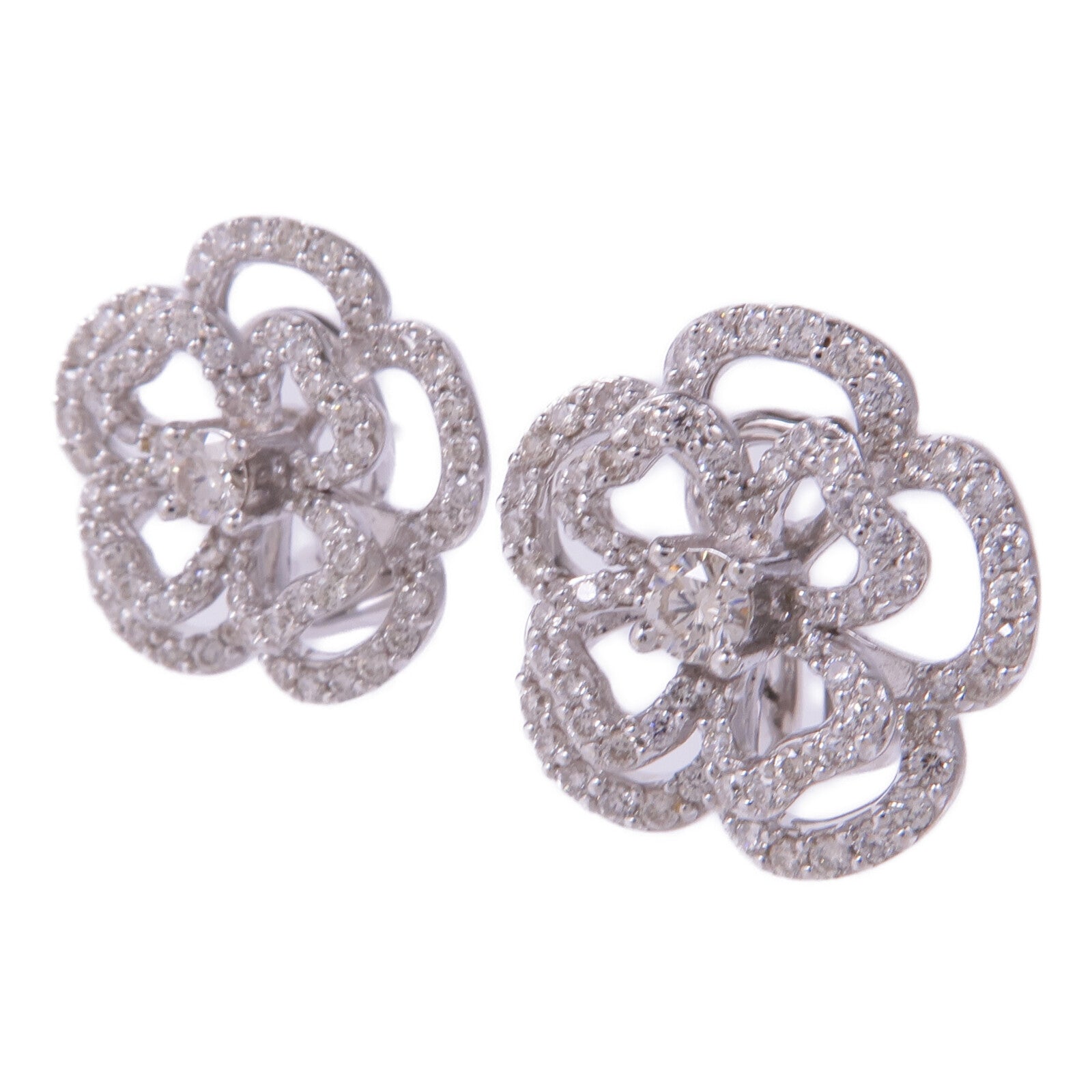 JEWELRY 18K白金Diamond Earrings鑽石耳環