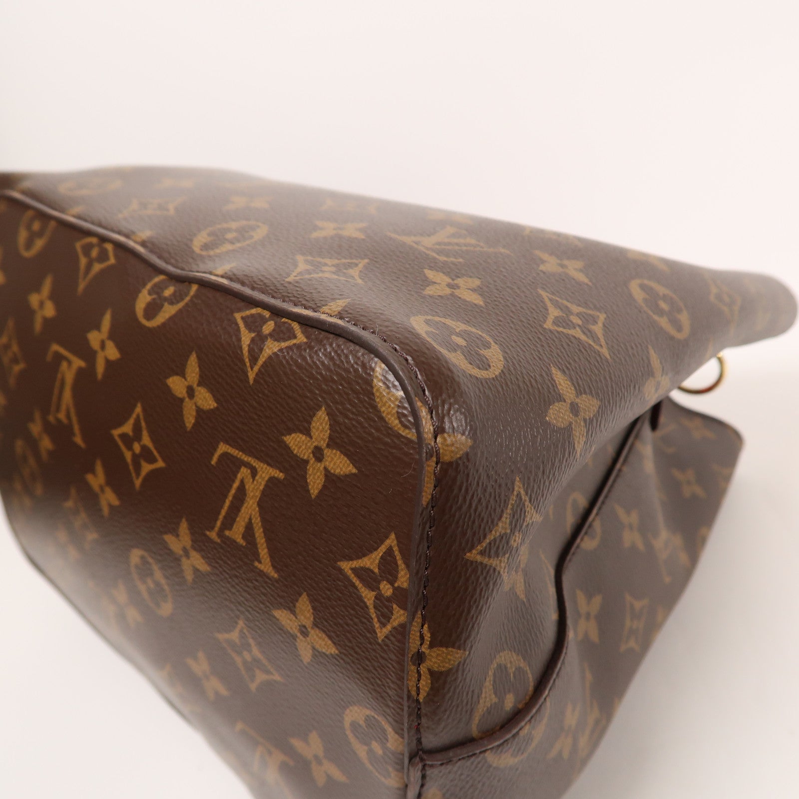 LOUIS VUITTON GHW Neo Noe Bucket Bag Shoulder Handbag M44021 Monogram Coquelicot