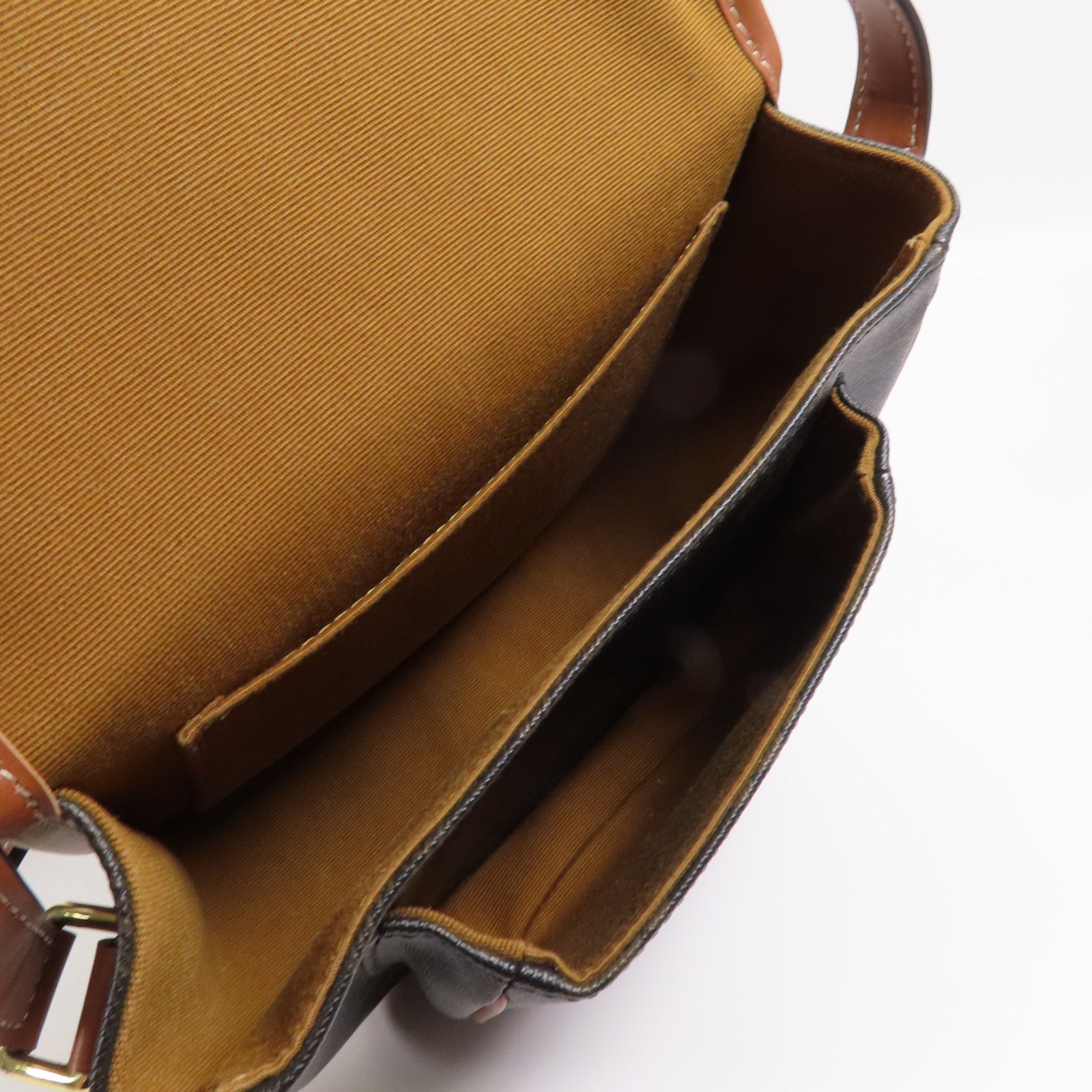 CELINE 塗層帆布Shoulder Bag金扣肩背袋