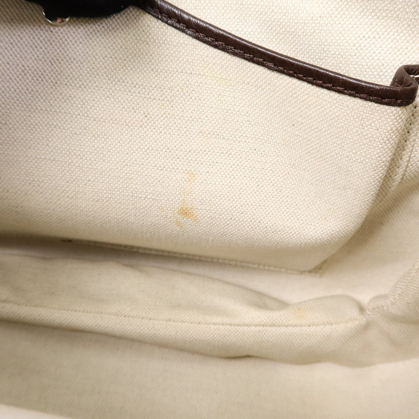 GUCCI 帆布Bamboo Top Handle手挽肩背兩用袋