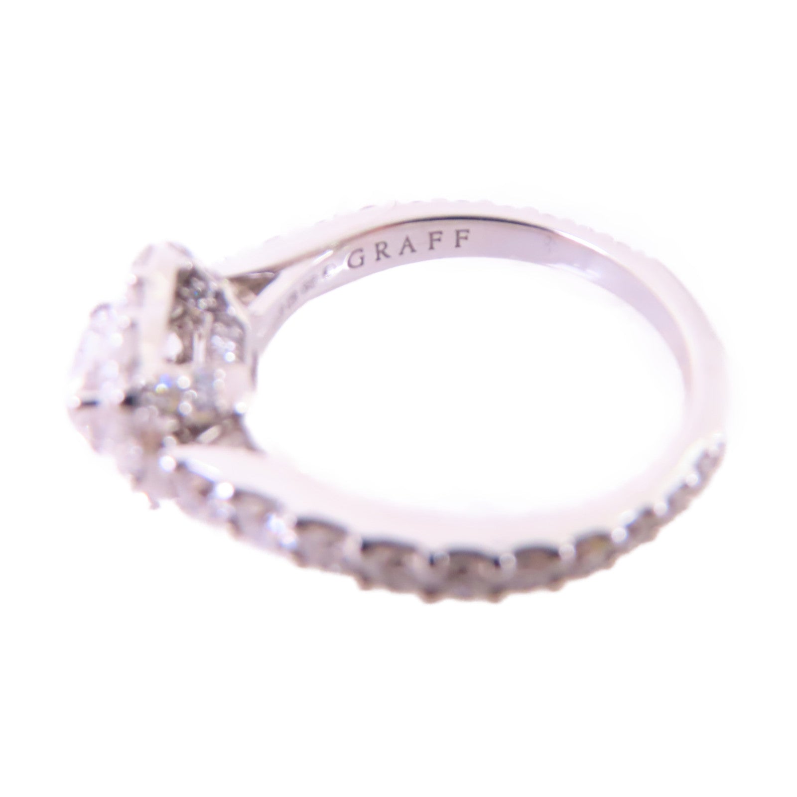 GRAFF 【激減優惠】18K白金/ 0.59ct鑽石Diamond Ring戒指US#4.75
