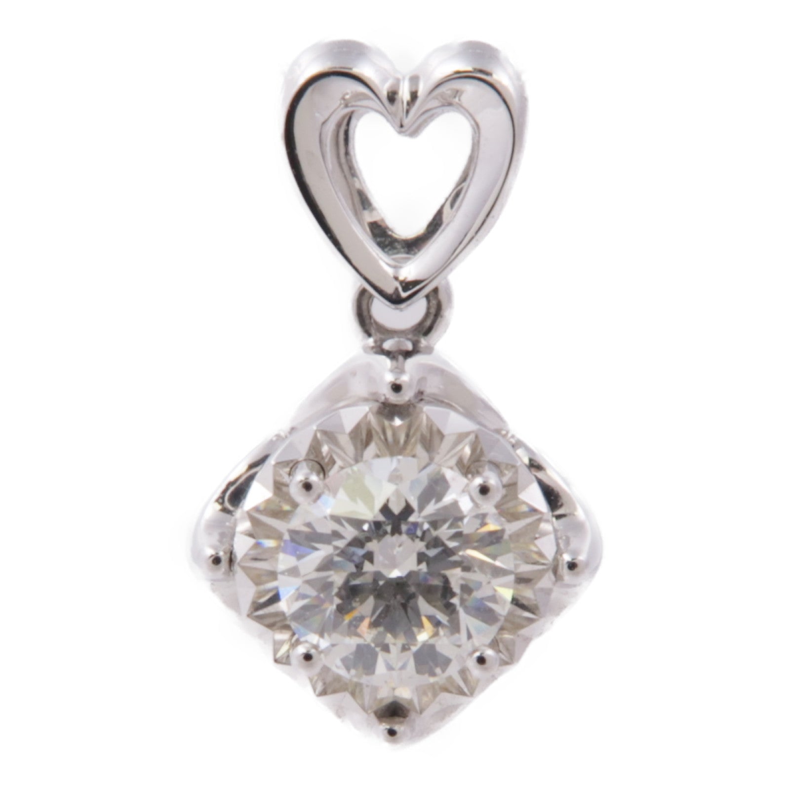 JEWELRY 18K白金Pendant鑽石吊墜