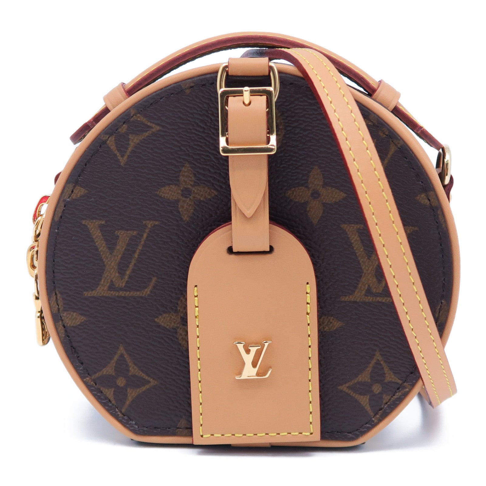 LOUIS VUITTON 【清倉大減價】Monogram Mini Boite Chapeau金扣手挽肩背兩用袋啡色