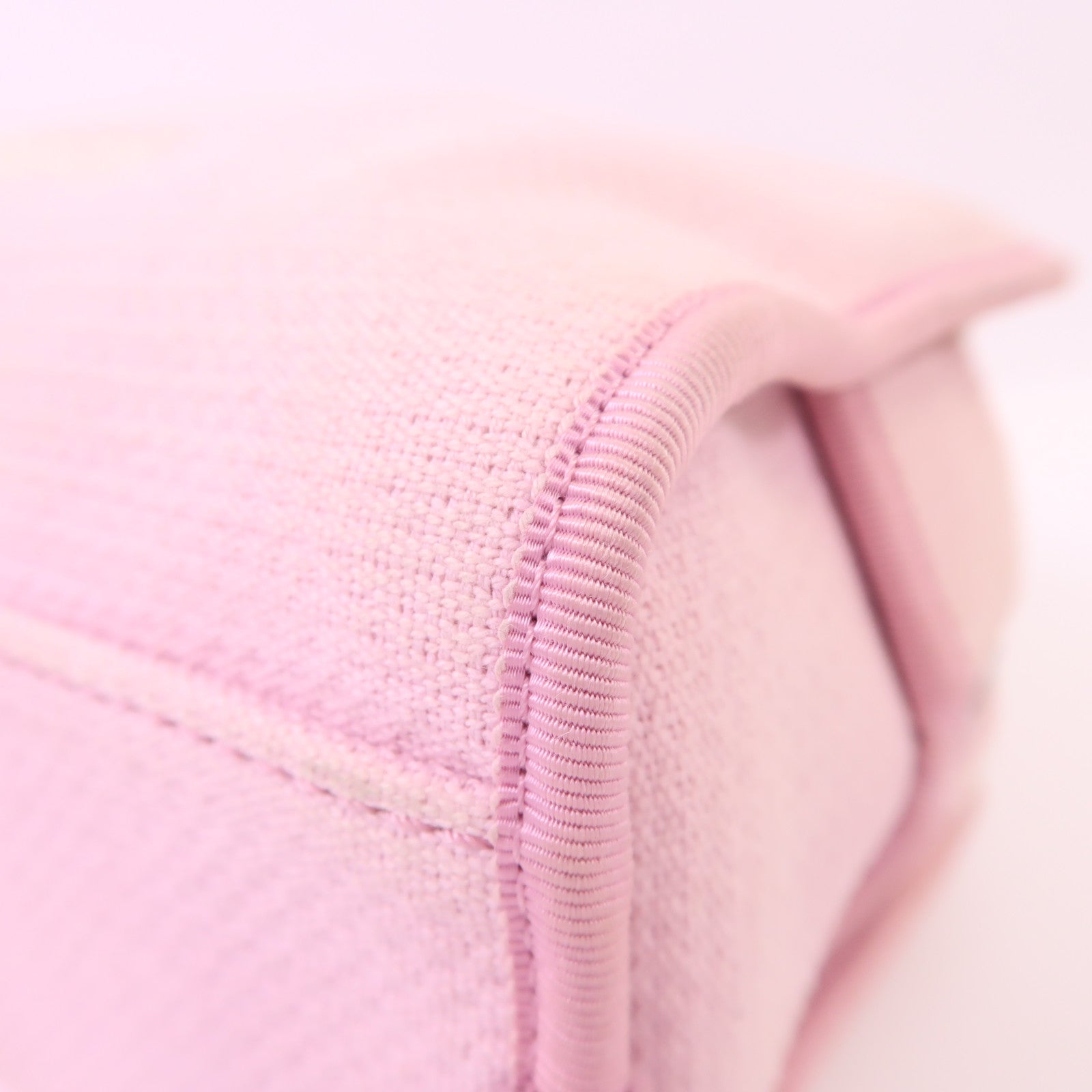 CHANEL 帆布Deauville Bowling Bag銀扣手挽肩背兩用袋