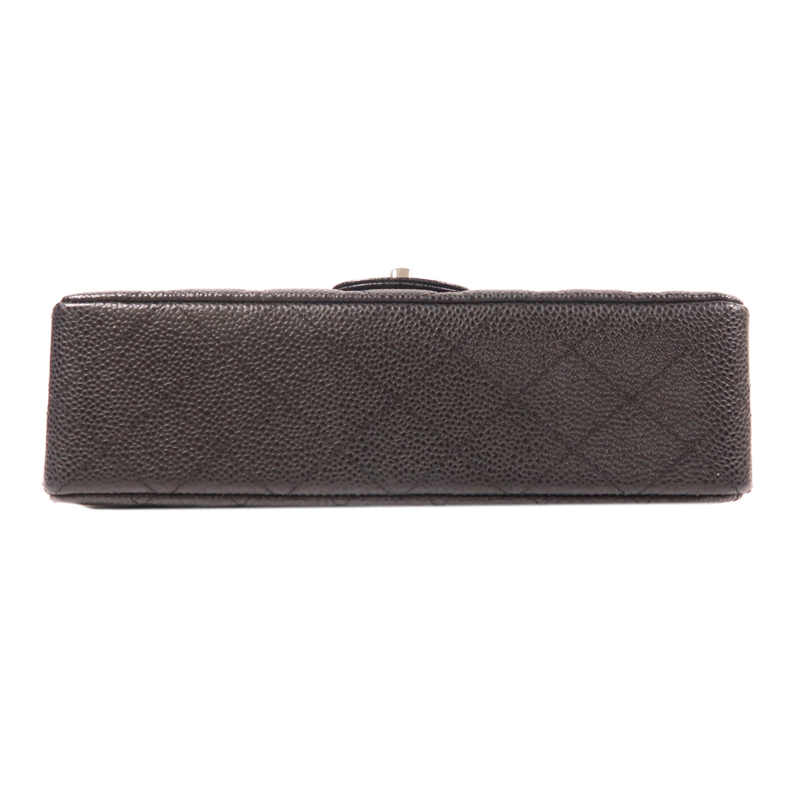 CHANEL 牛皮皮革Classic 23銀扣鏈帶肩背袋黑色