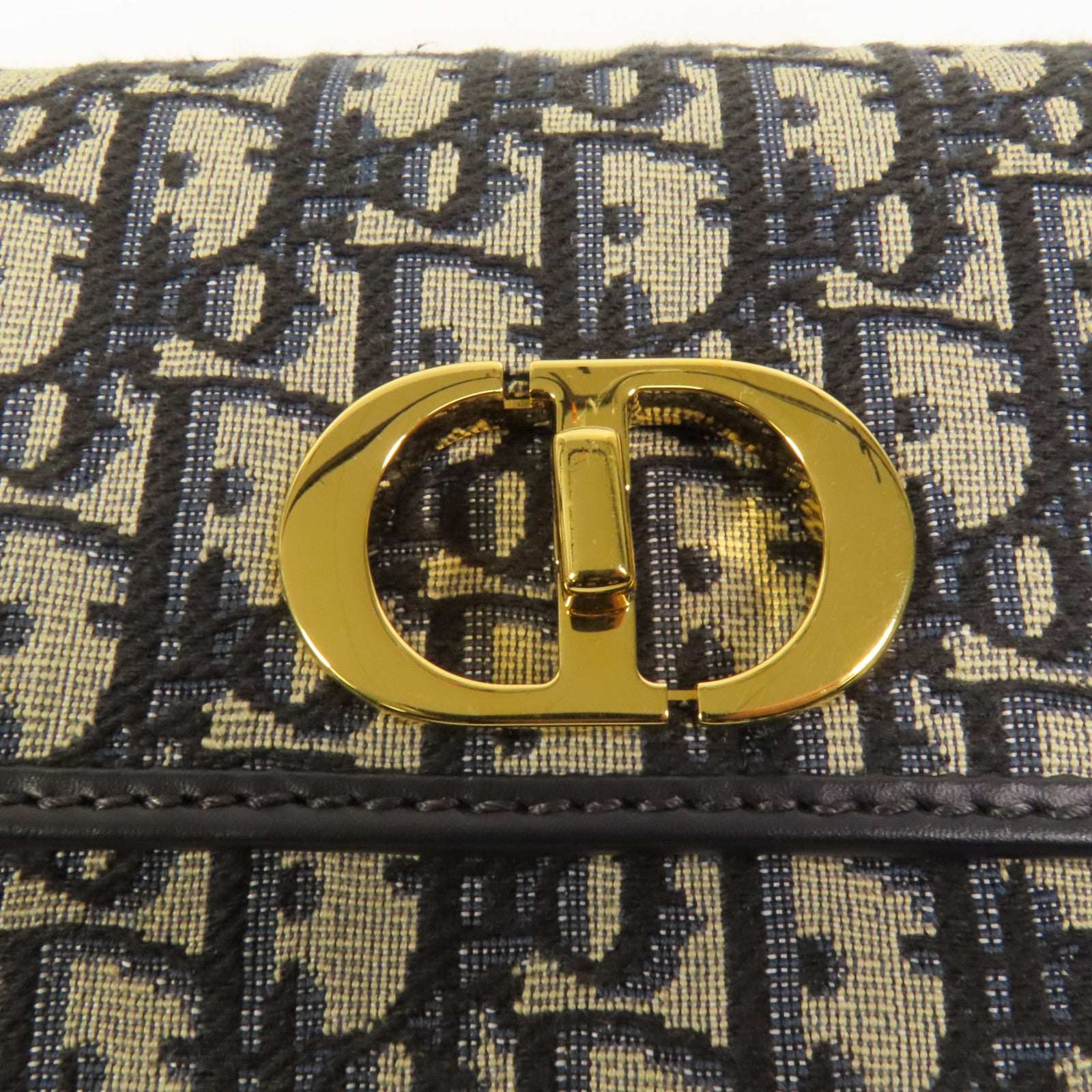 Dior 帆布Small 30 Montaigue Avenut Bag金扣肩背袋