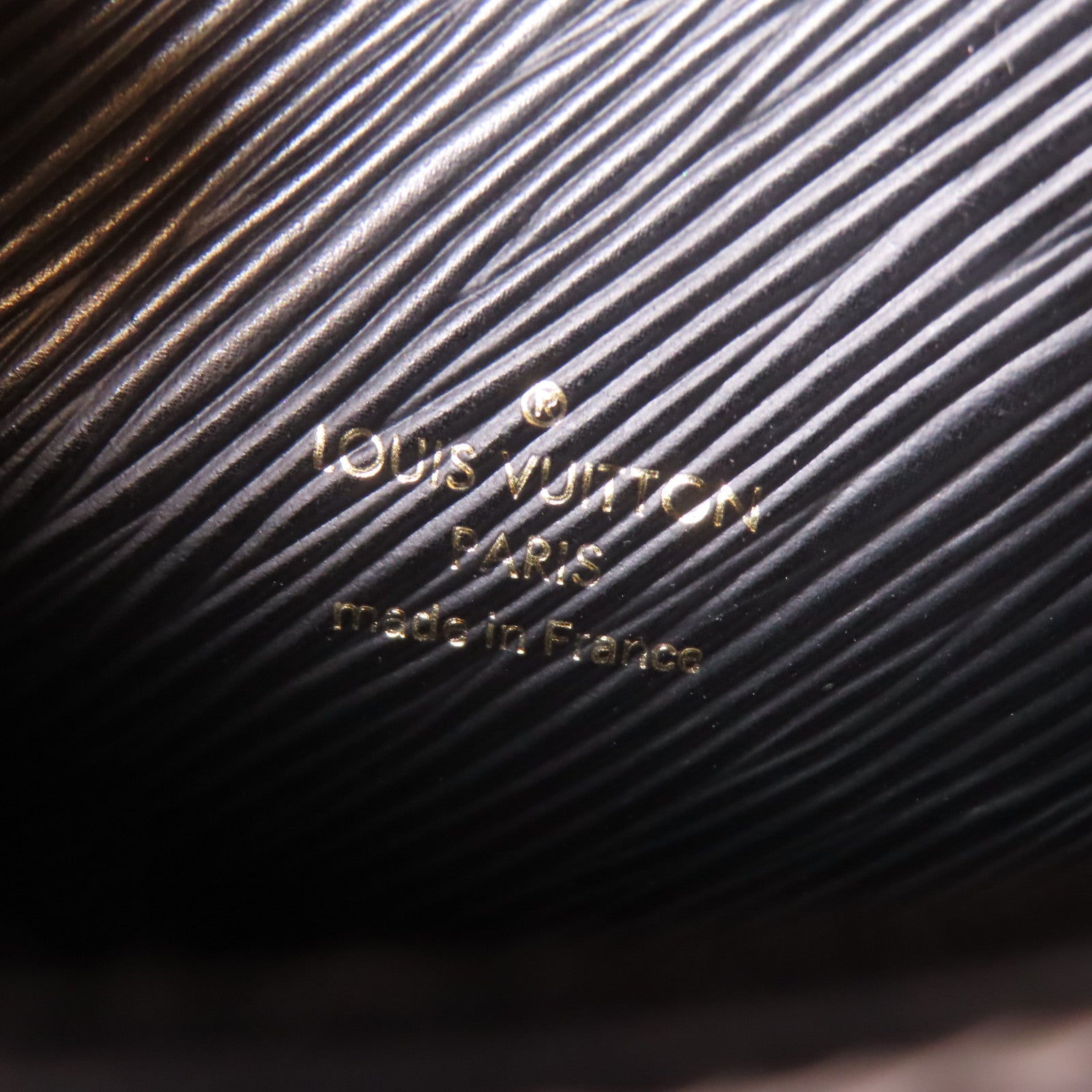 LOUIS VUITTON Epi 2 Way Shoulder Bag金扣手挽肩背兩用袋黑色