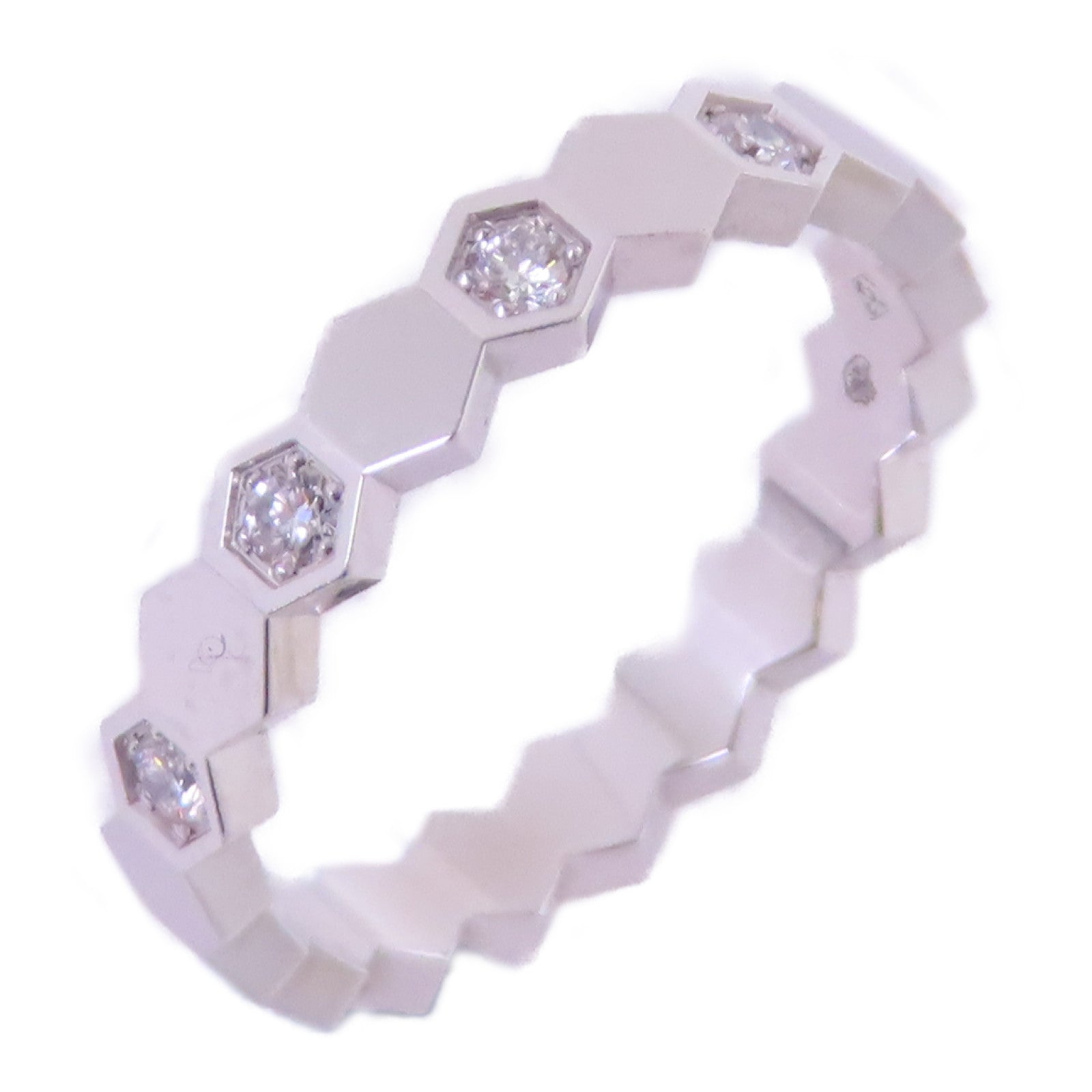 Chaumet 18K白金/鑽石Bee De Chaumet Diamond Ring戒指Chaumet#57/US#8